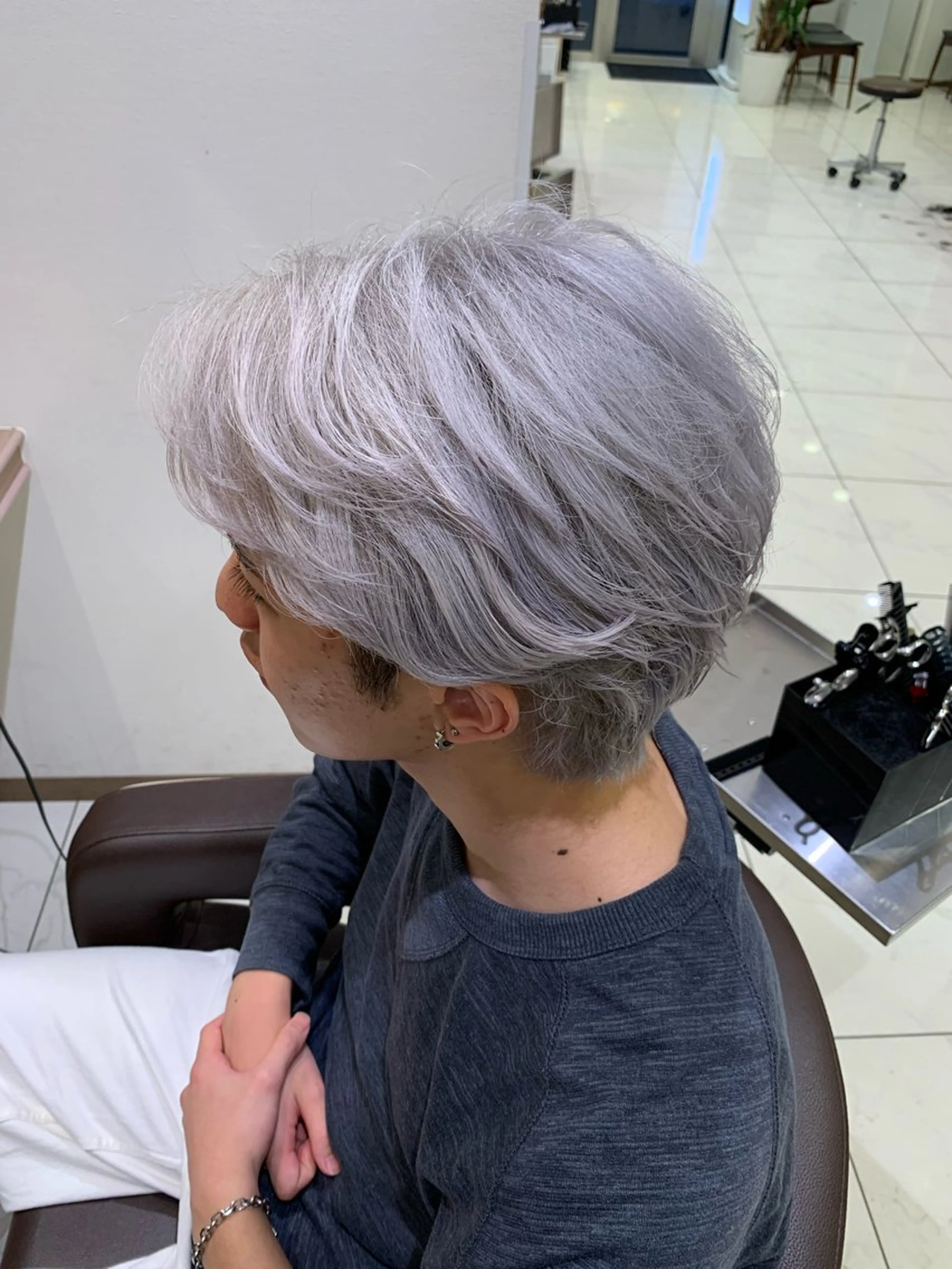 カラー メンズ カット ヘアカラー 🌱脱白髪染め特化 🌱岡田将英のヘアスタイル