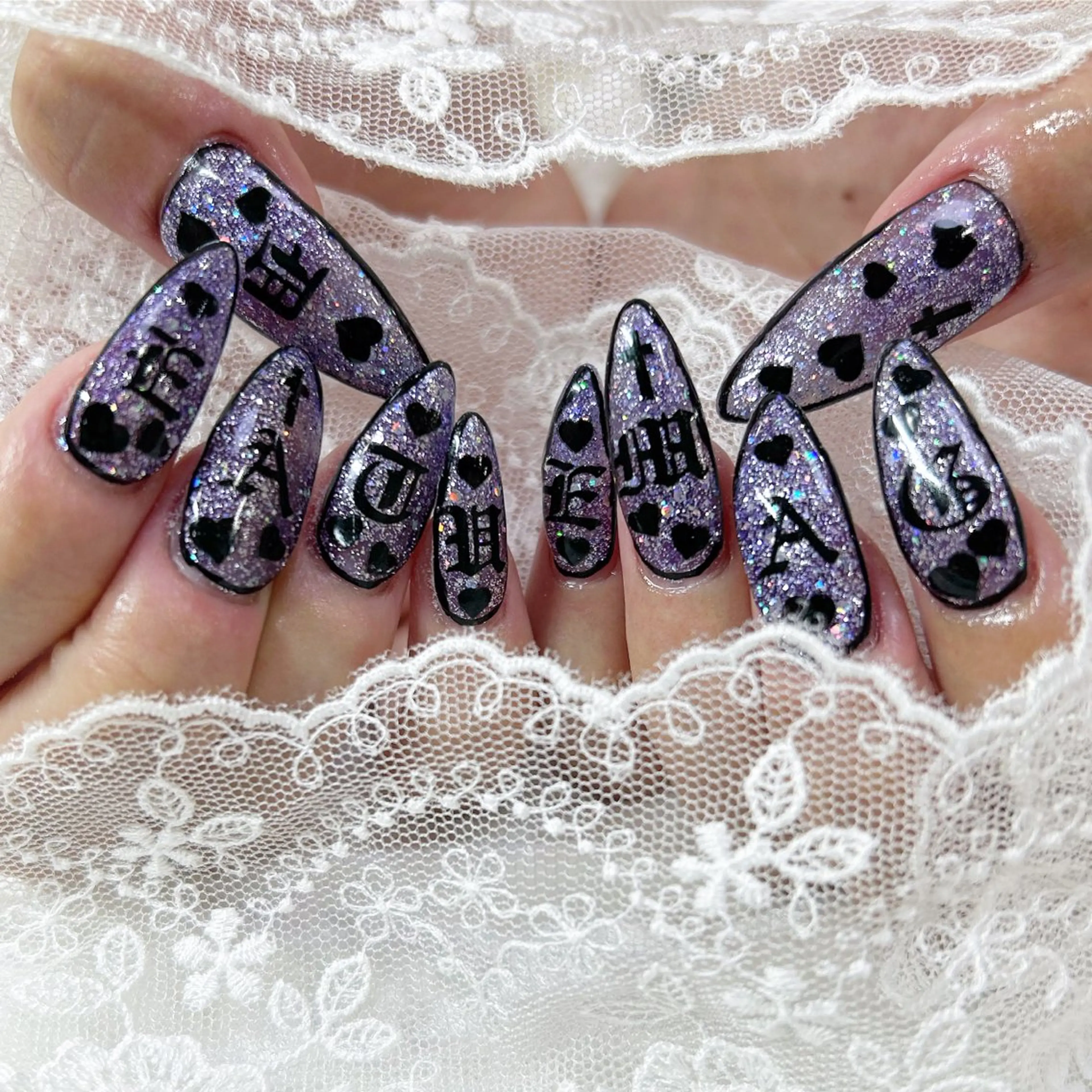 ネイル ロングネイル ハンドネイル Minami 🍓のネイルデザイン