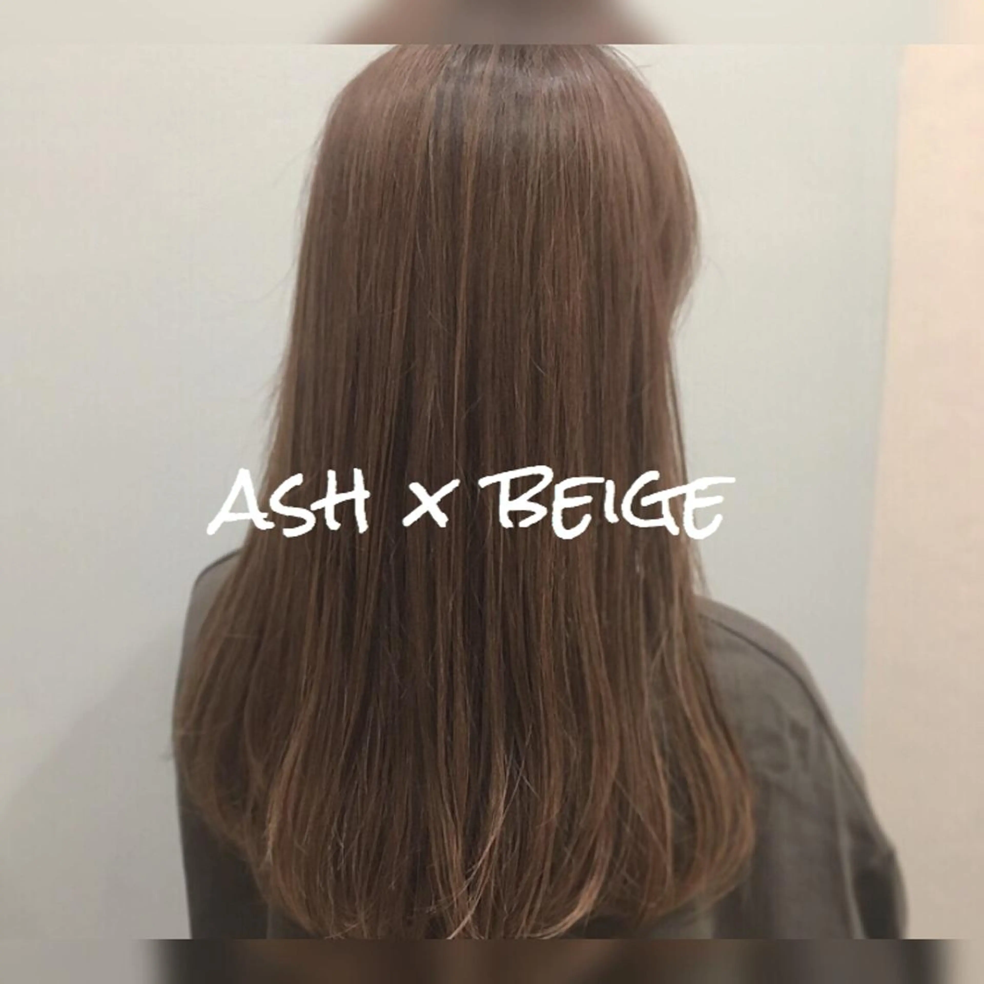 セミロング カラー アッシュ ベージュカラー ブリーチ 透明感カラー ハイライトカラー 【浜松・豊橋】 ニシモトのヘアスタイル