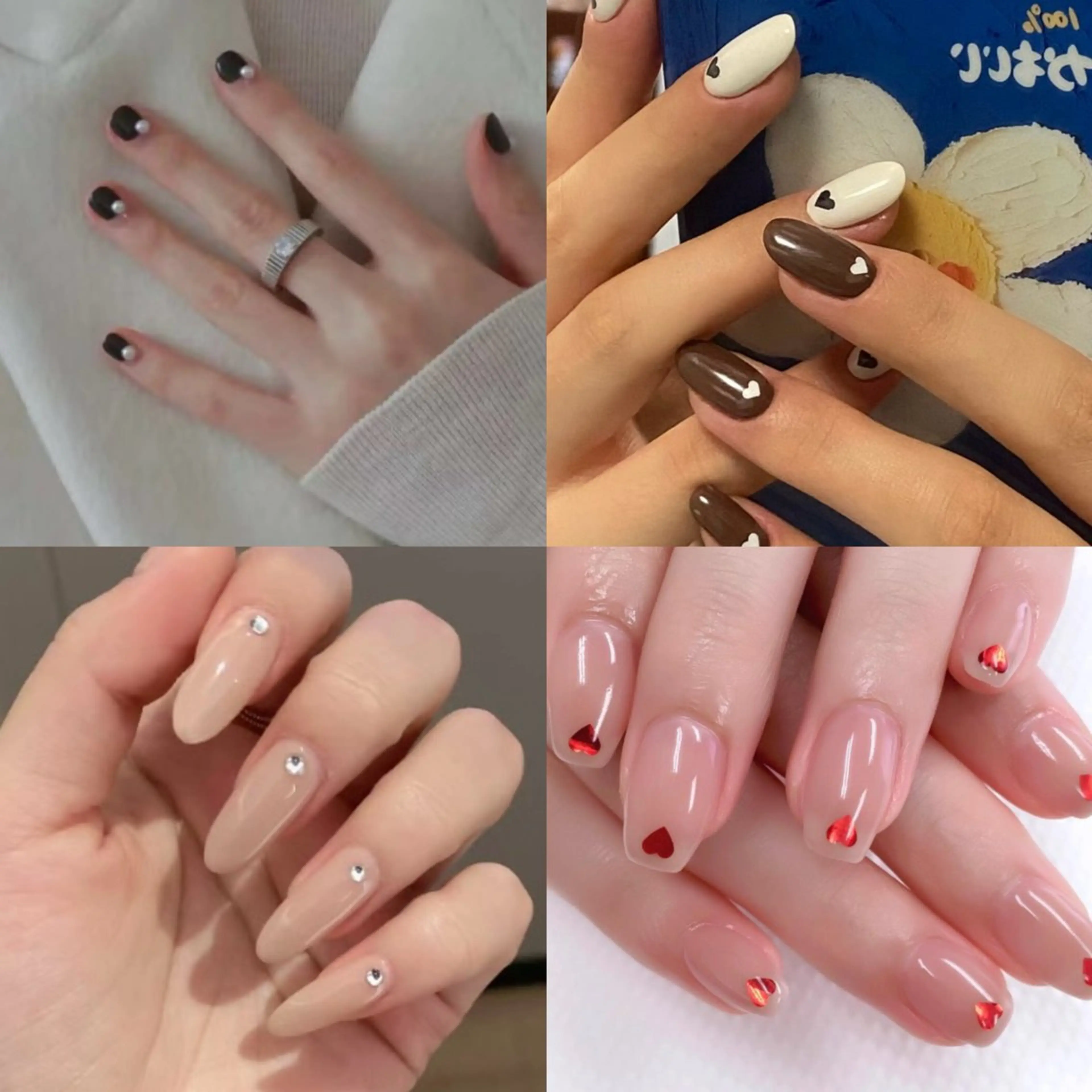 🧡ワンカラー🧡ハート❤️orストーン💎orパール⚗️10個付き✨初回オフ無料の写真