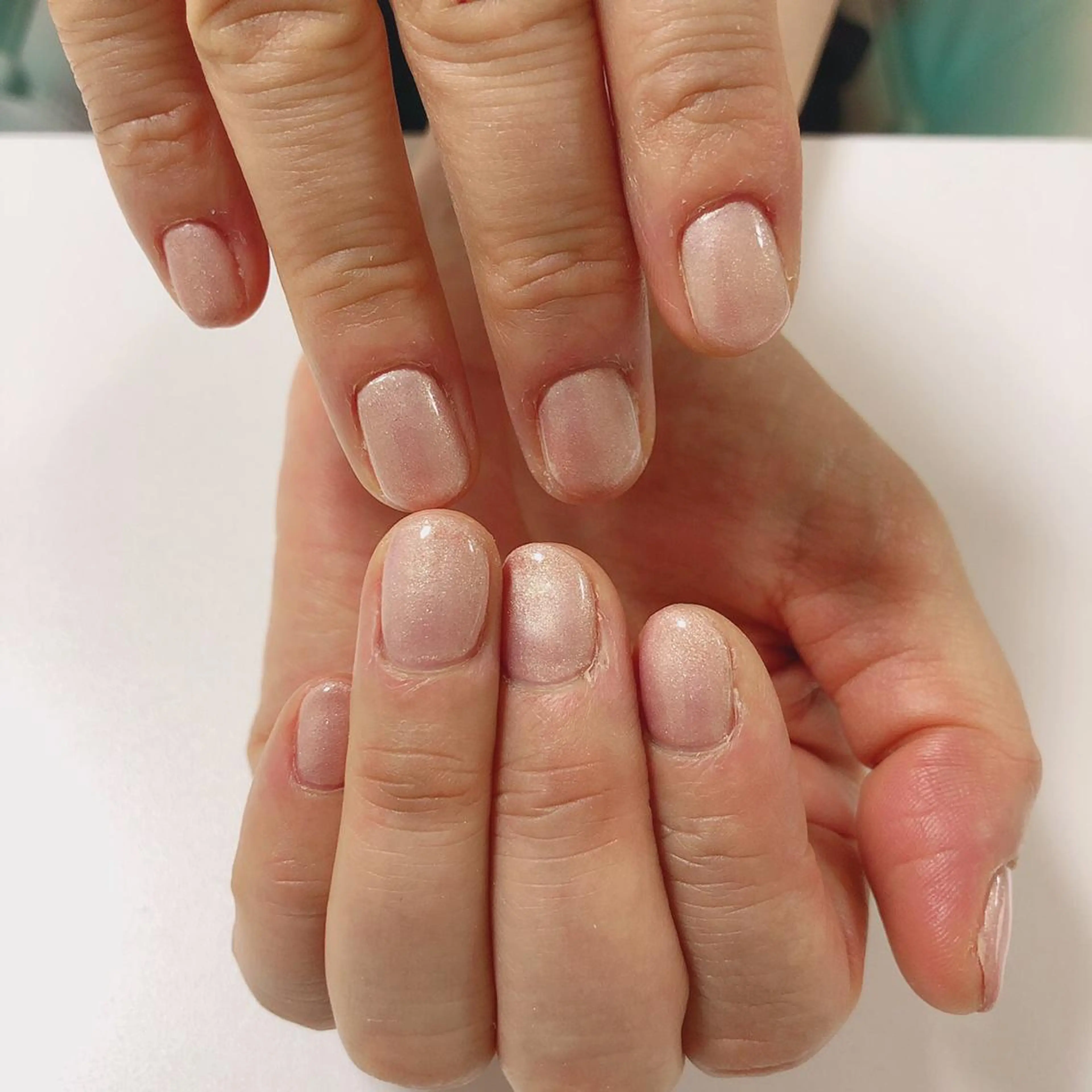 ネイル アートネイル 長さ出し フットネイル グリーン ニュアンスネイル Lily Roseスタッフ一同のマツエク・マツパデザイン