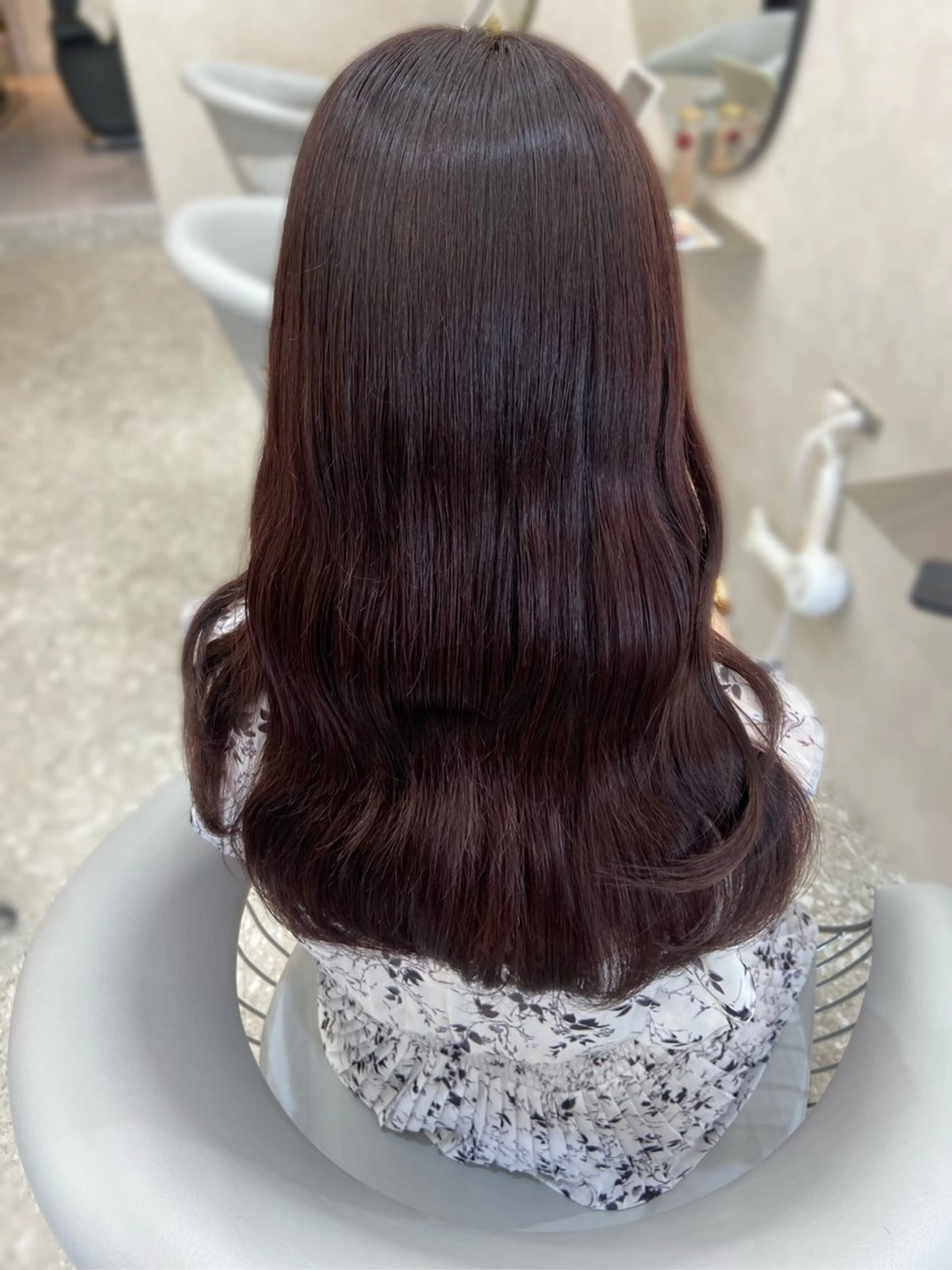 ロング カラー ラベンダーカラー 髪質改善 韓国風ヘア トリートメント ヘアカラー トリートメント 新宿/韓国ヘア 中明度カラー/かやのヘアスタイル