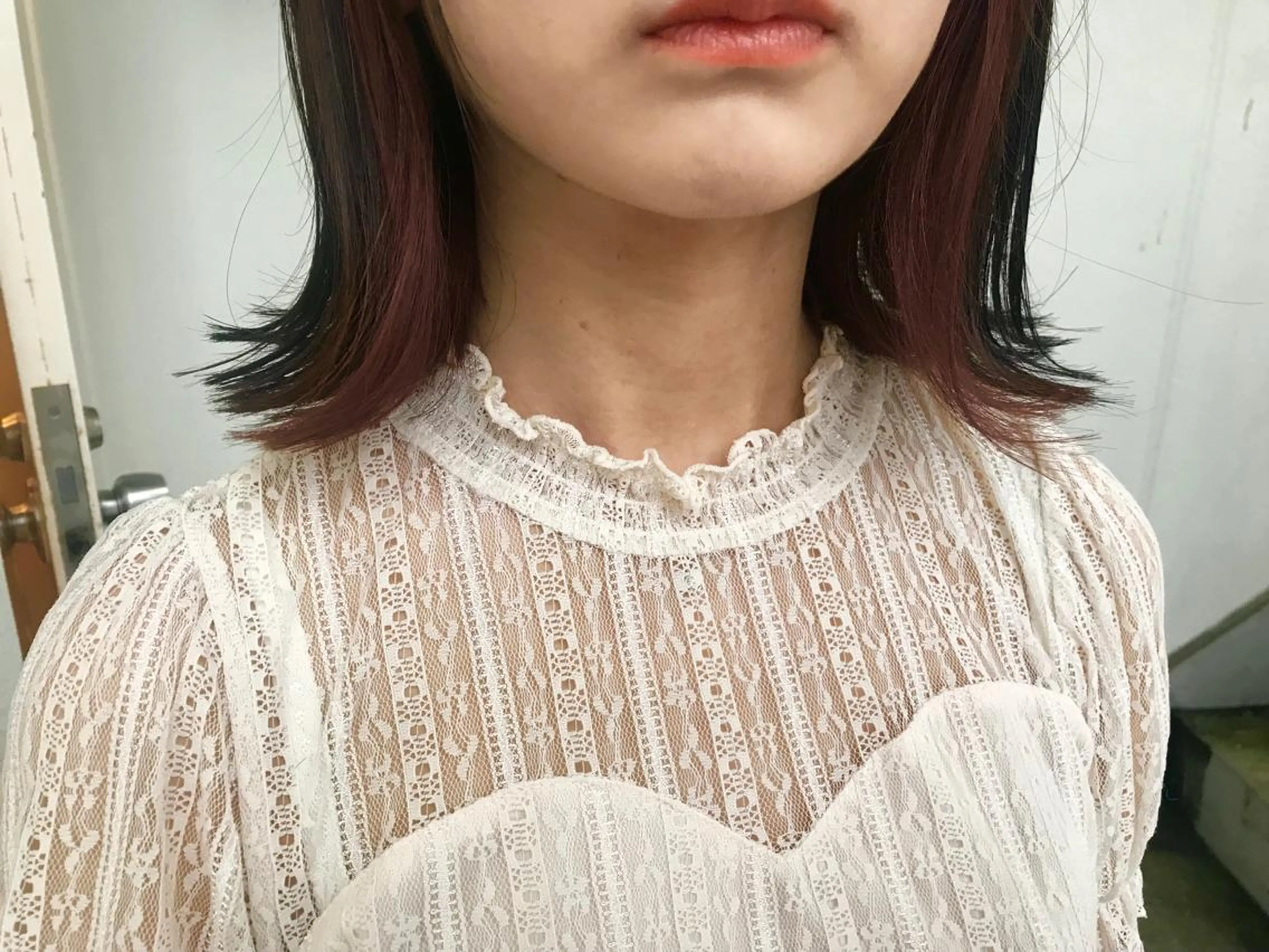 ミディアム カラー ヘアアレンジ ヘアカラー kei/透明感カラー /ベージュ/髪質改善のヘアスタイル