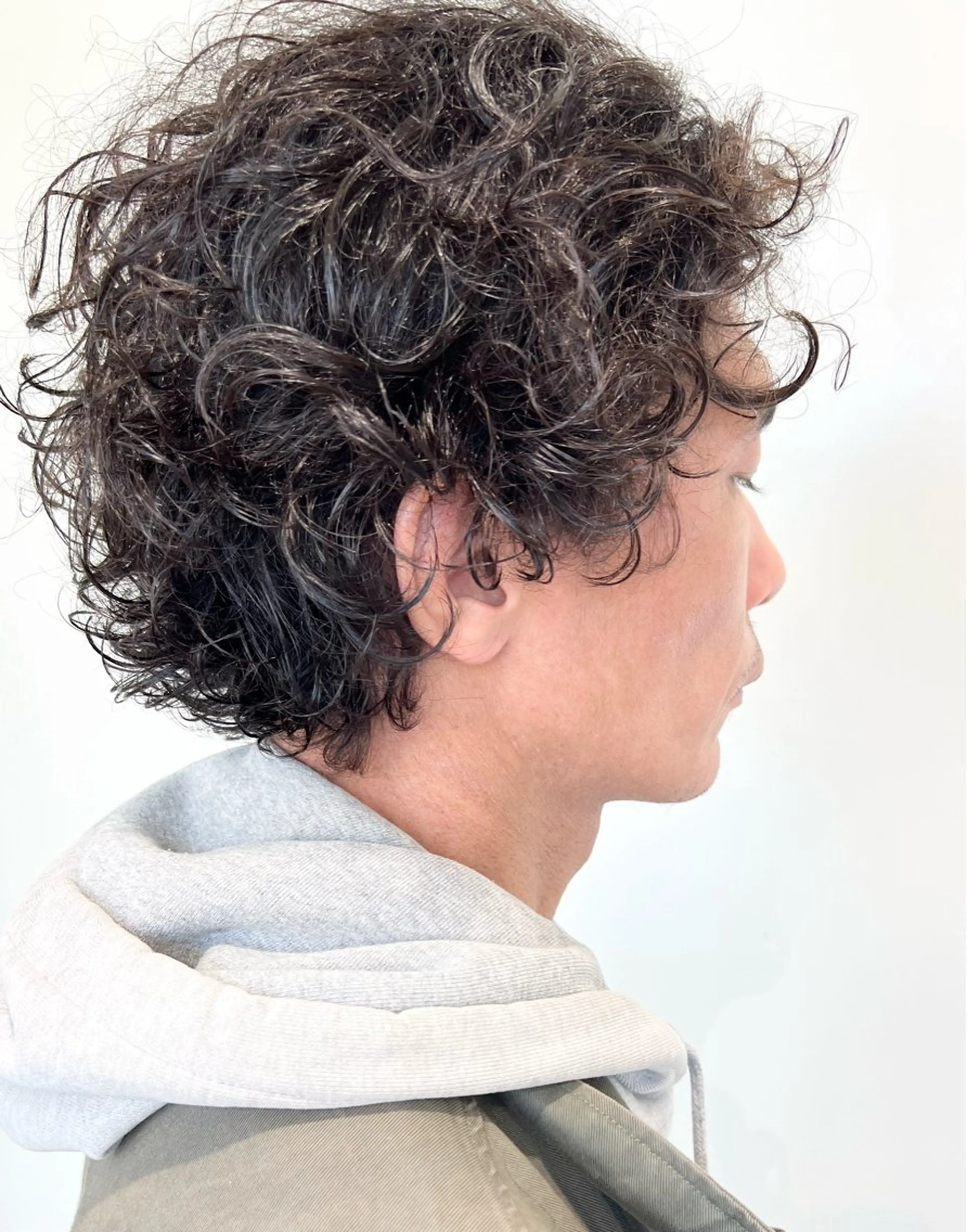 ショート メンズ メンズパーマ くせ毛 カット ヘッドスパ IKU ミニボブ名古屋のヘアスタイル