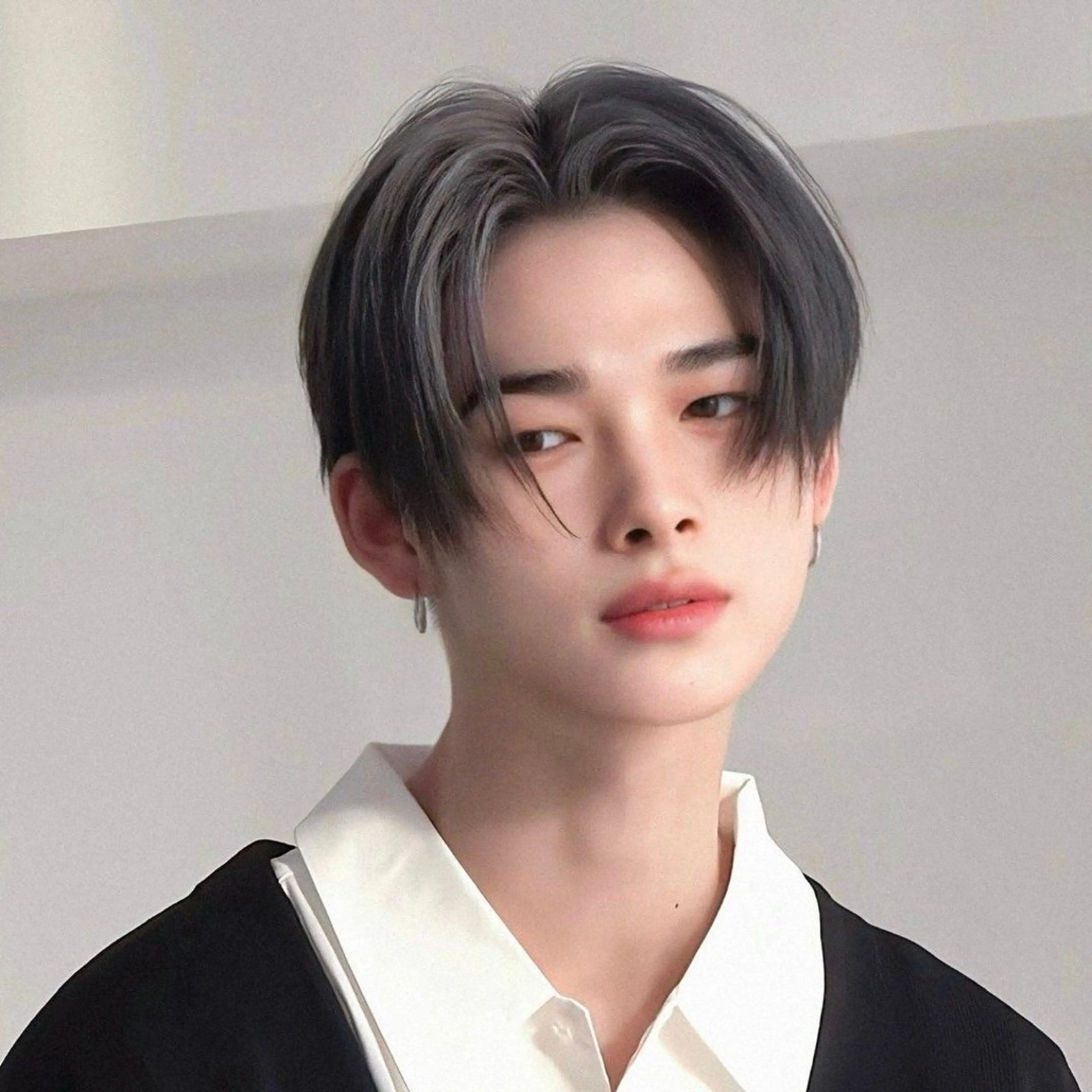 ショート カラー メンズ 岡田大志🇰🇷 中/韓メンズヘアのヘアスタイル