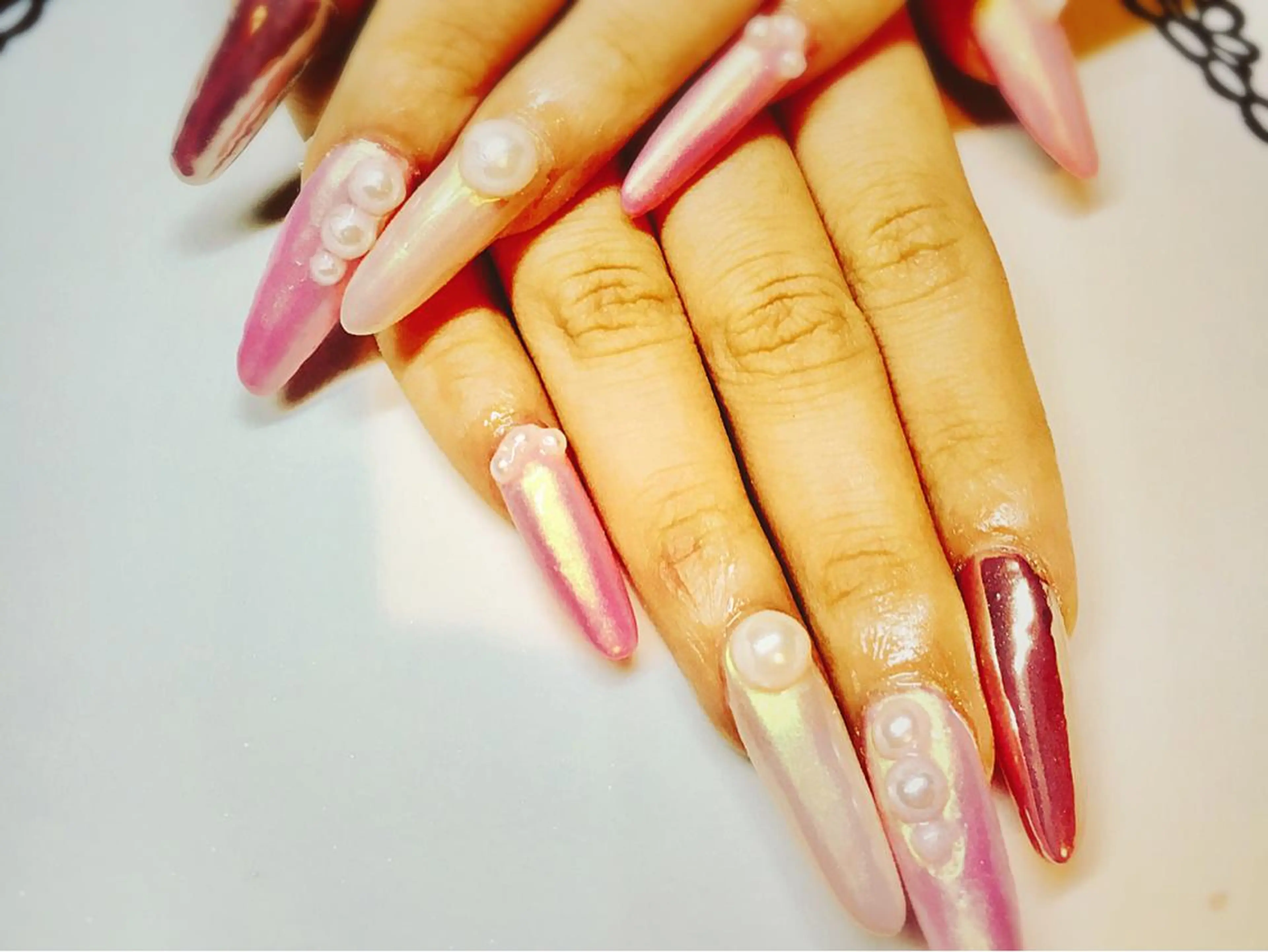 ロング ネイル ジェルネイル スカルプネイル nailsalon sugarr所属・nailist cocoのネイルデザイン