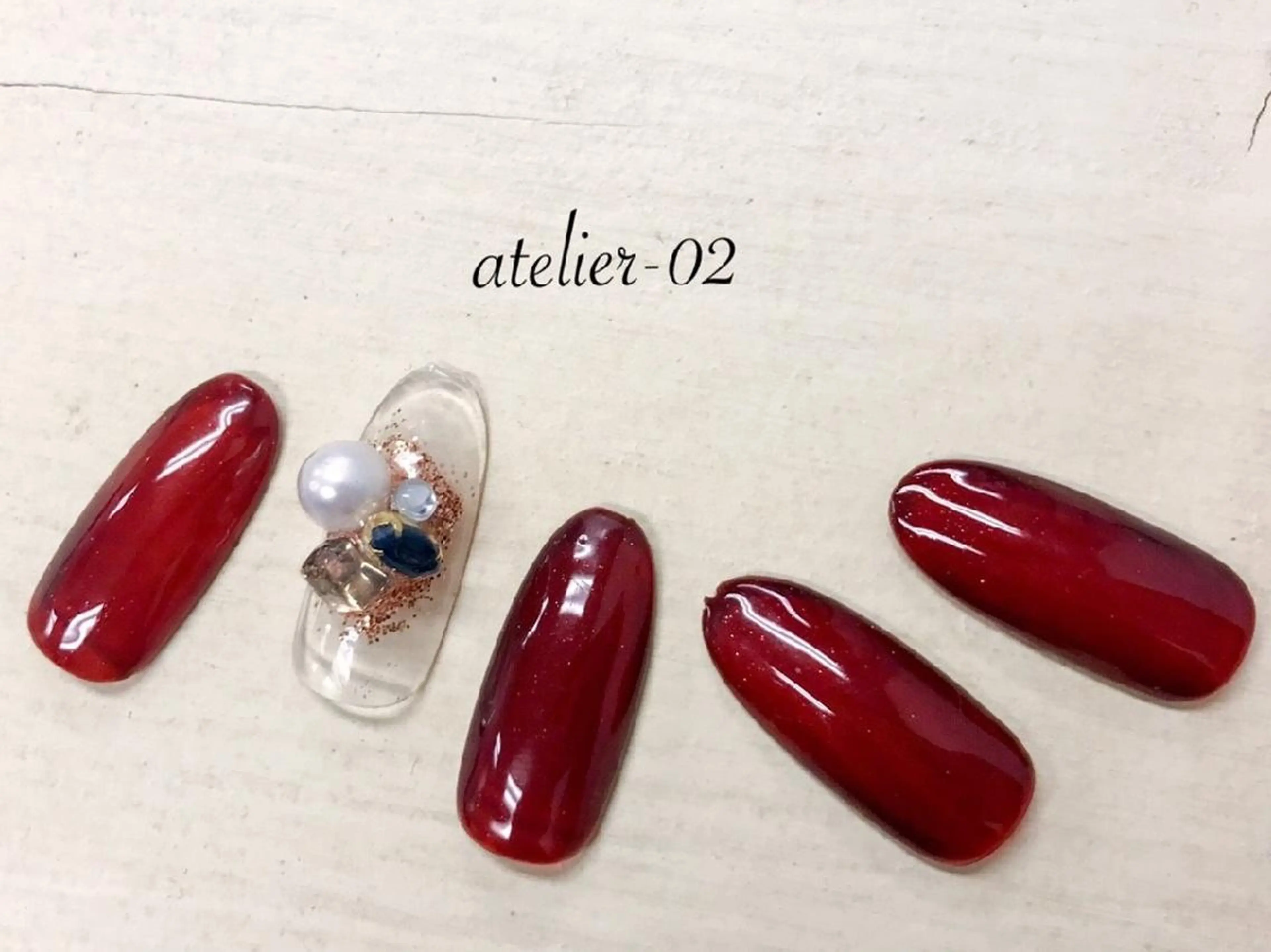 ネイル アートネイル ワンカラーネイル atelier -02tsuboのネイルデザイン