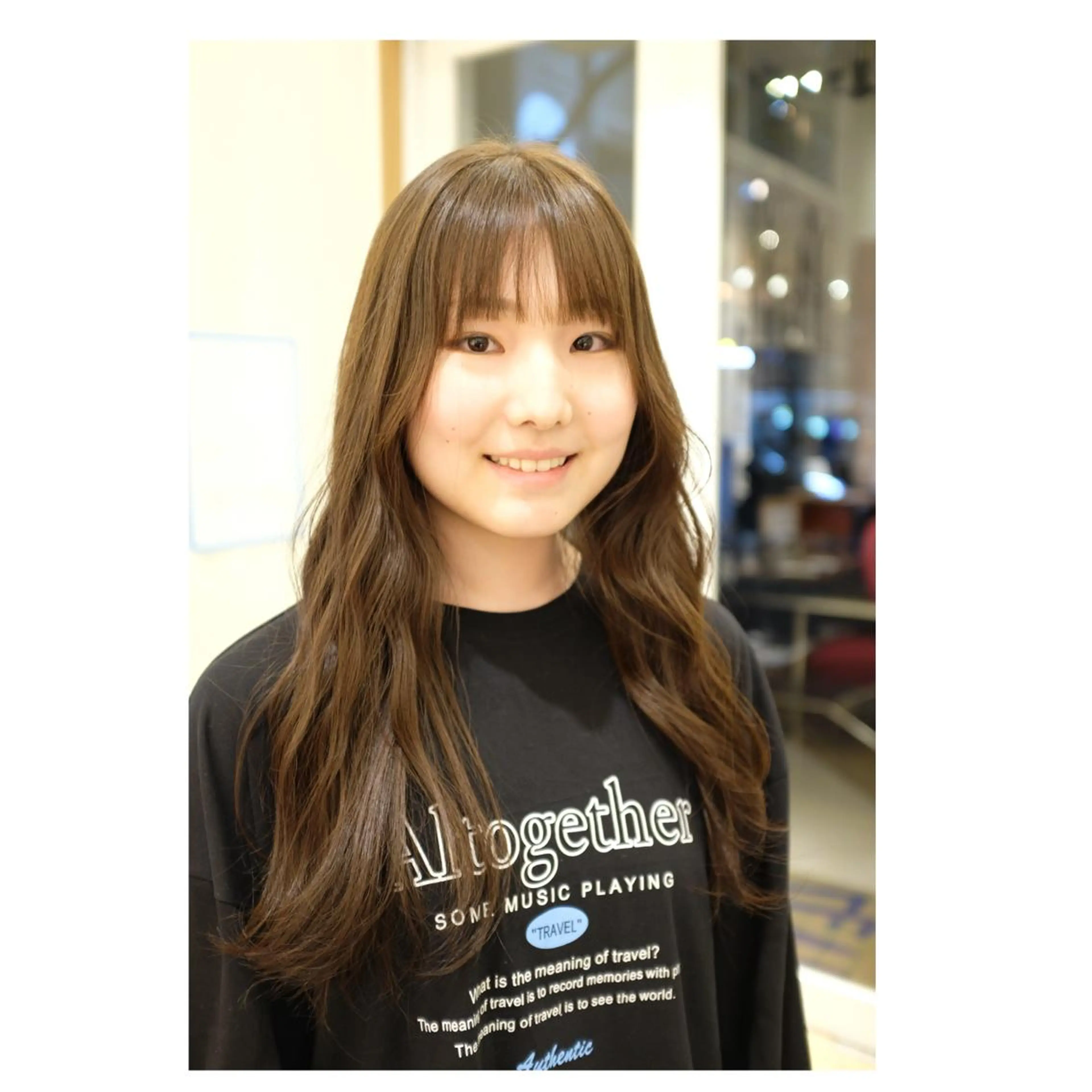 ロング カラー ショートカット／ 明千のヘアスタイル