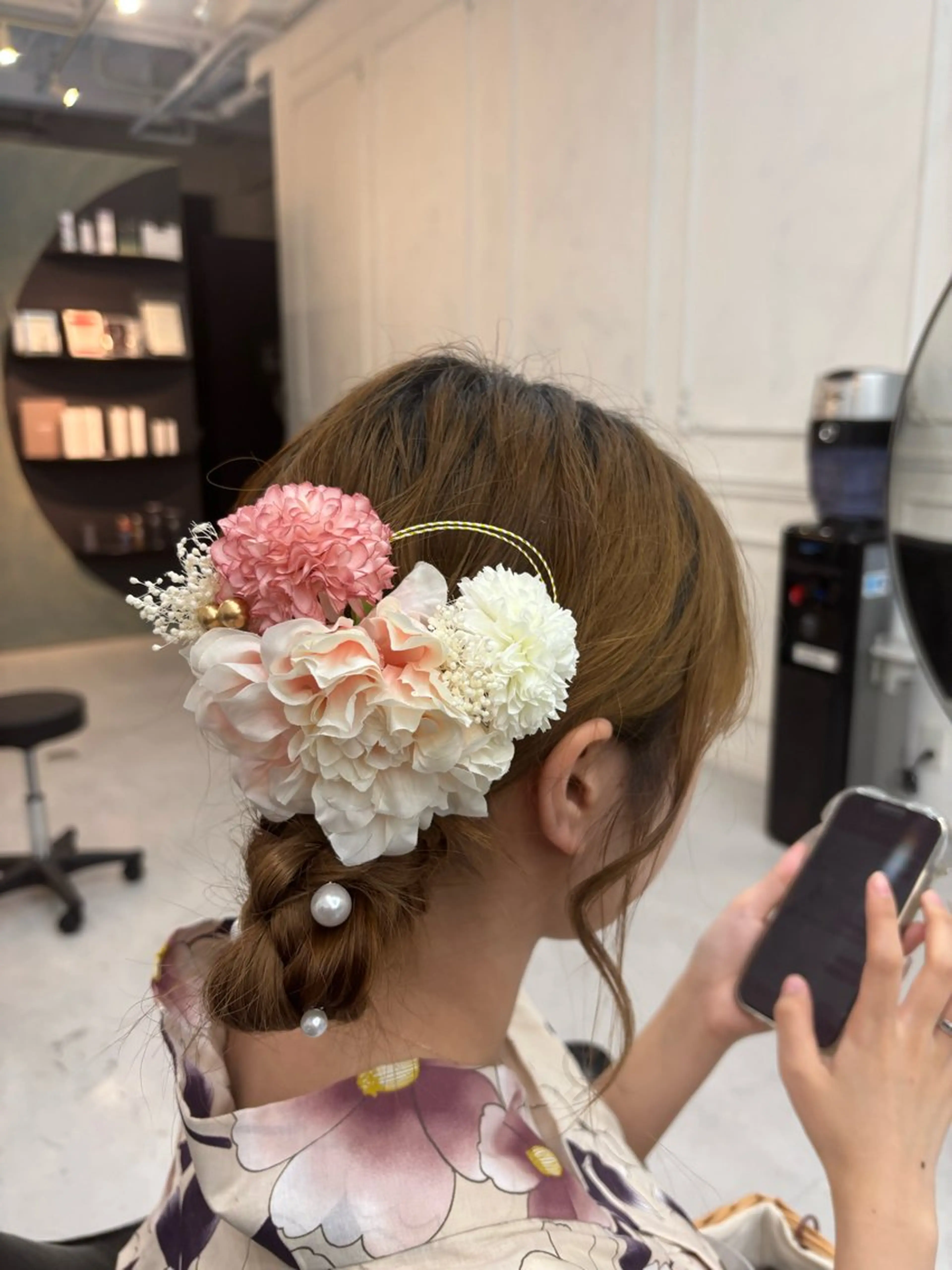 ロング ヘアアレンジ ヘアセット MaisonHALU さくらのヘアスタイル