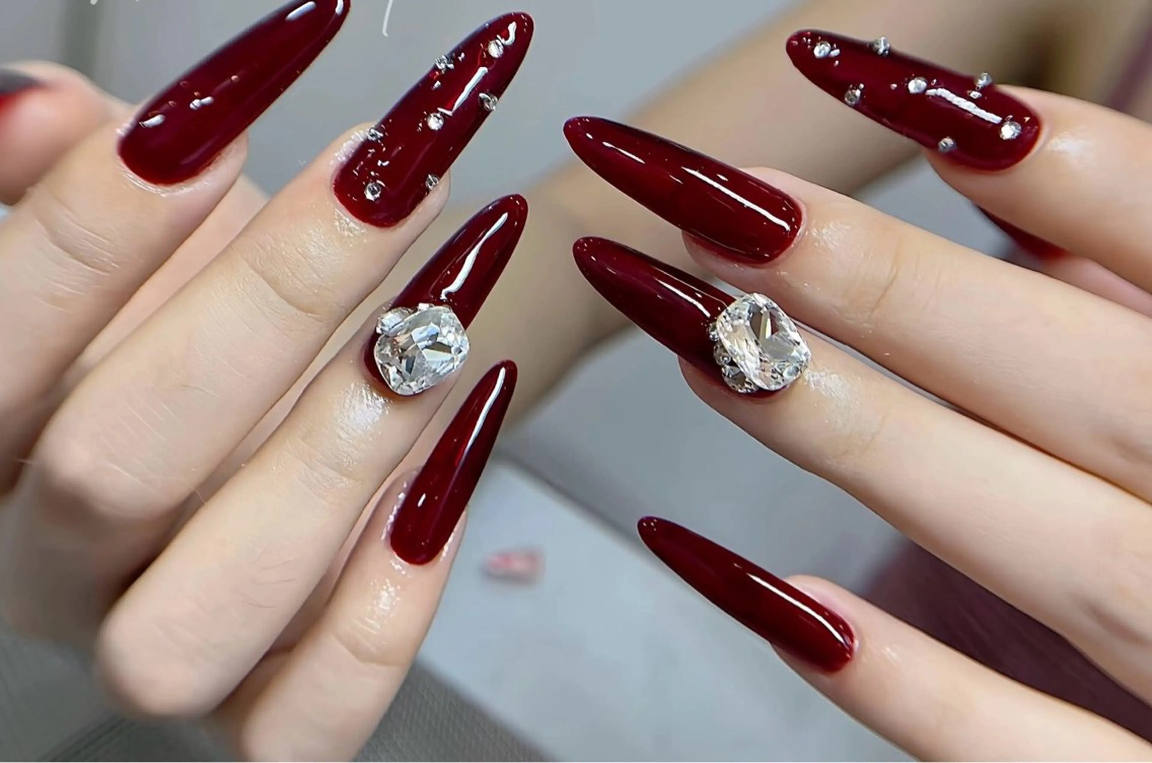 ネイル 長さ出し フレンチネイル グラデーション 卒業式 マグネットネイル ハンドネイル MIHANA ZENのネイルデザイン