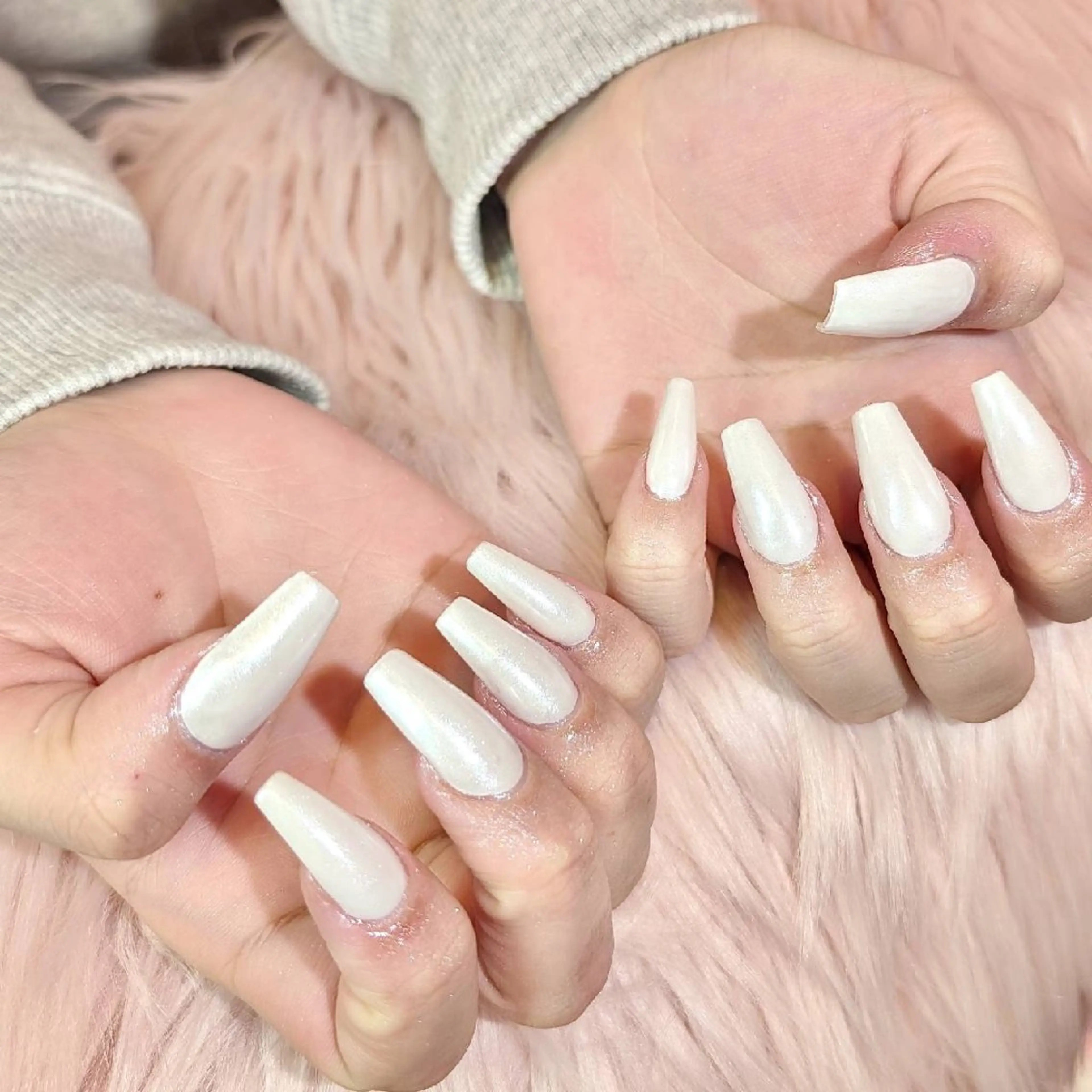 ネイル オーロラネイル 長さ出し ハンドネイル Alissa所属・Alissa Nailのネイルデザイン