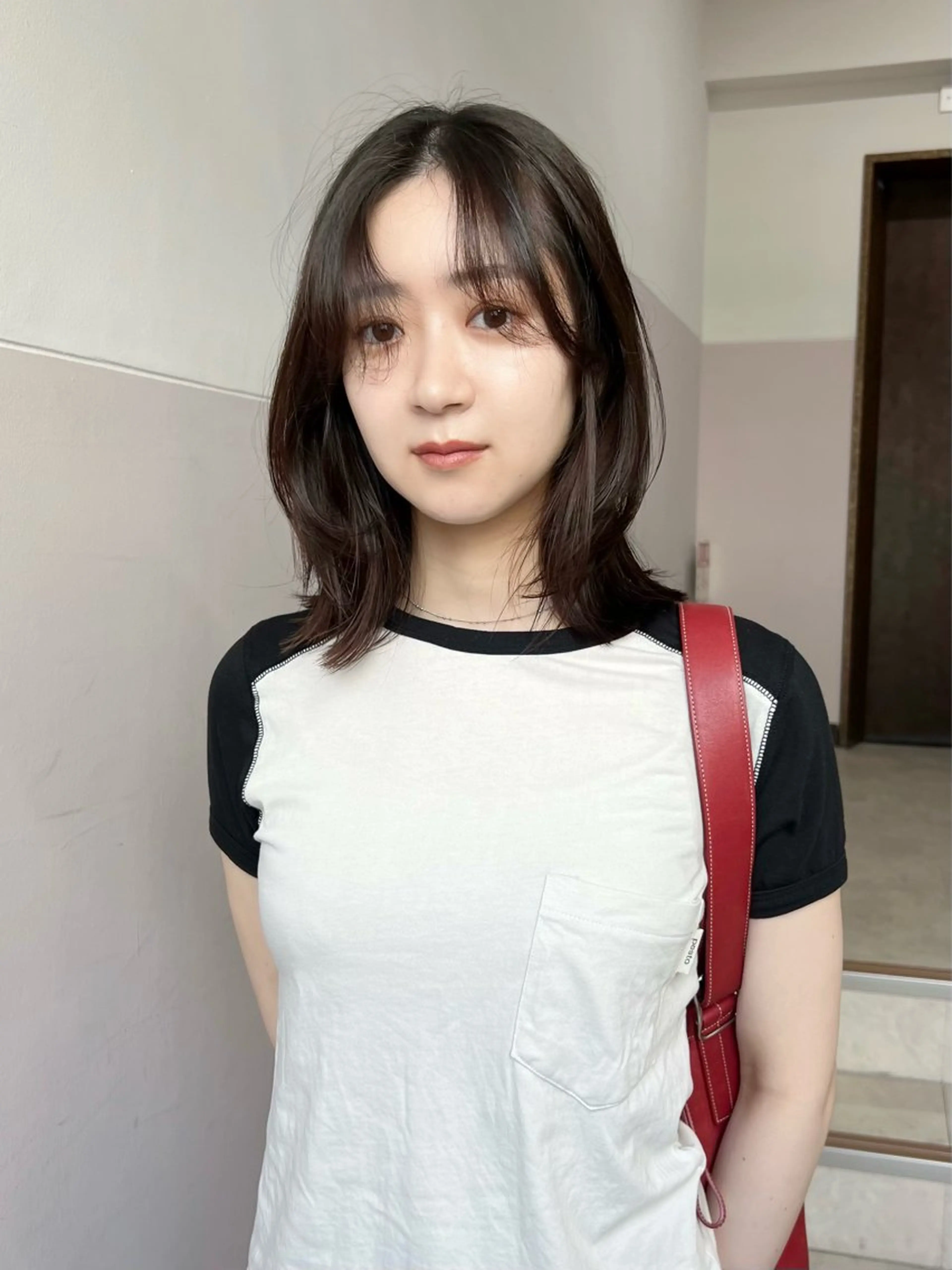 ミディアム カラー カット ヘアカラー 樫原裕二 /柔らかいカラーのヘアスタイル