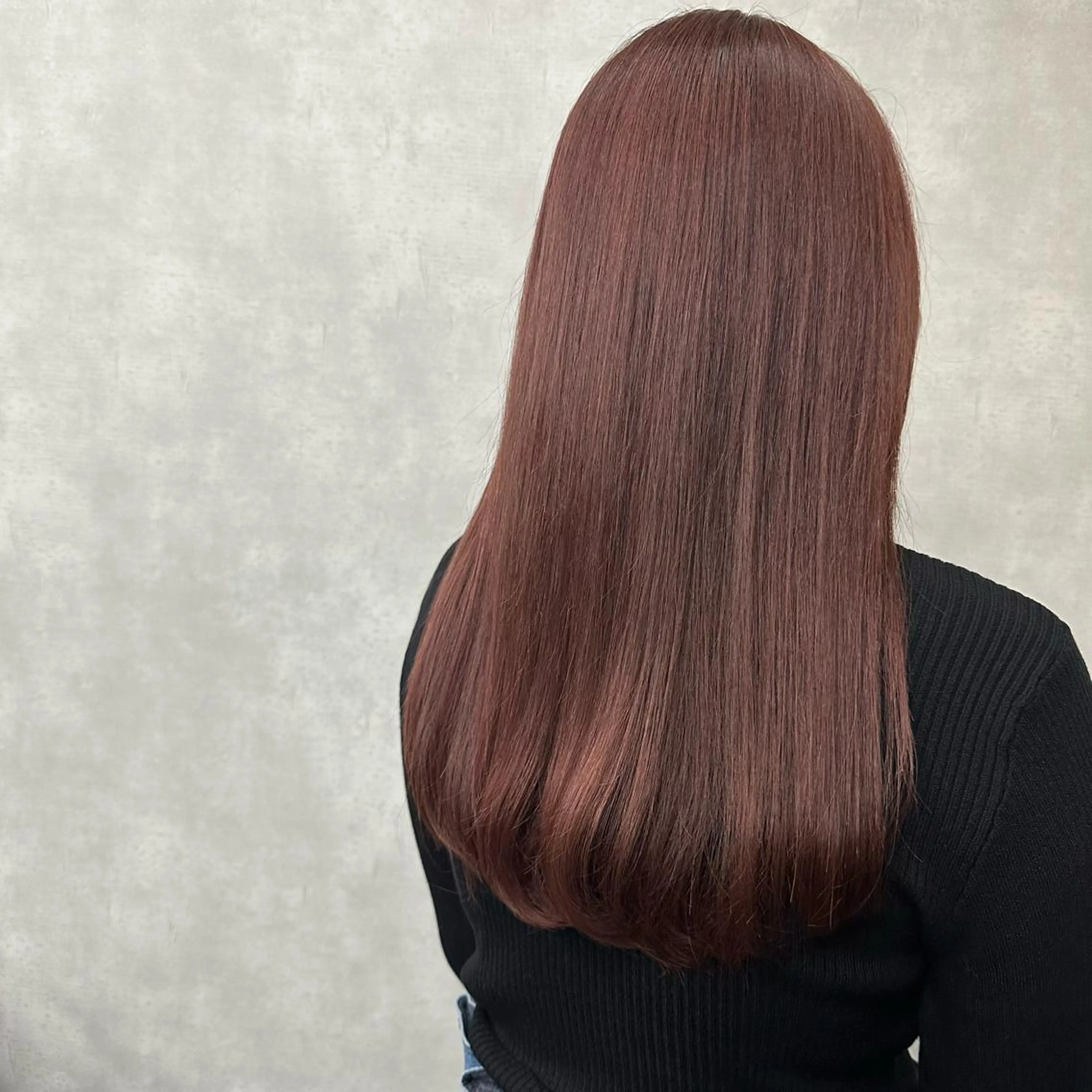 ロング カラー カット ヘアカラー トリートメント 外山 実咲のヘアスタイル