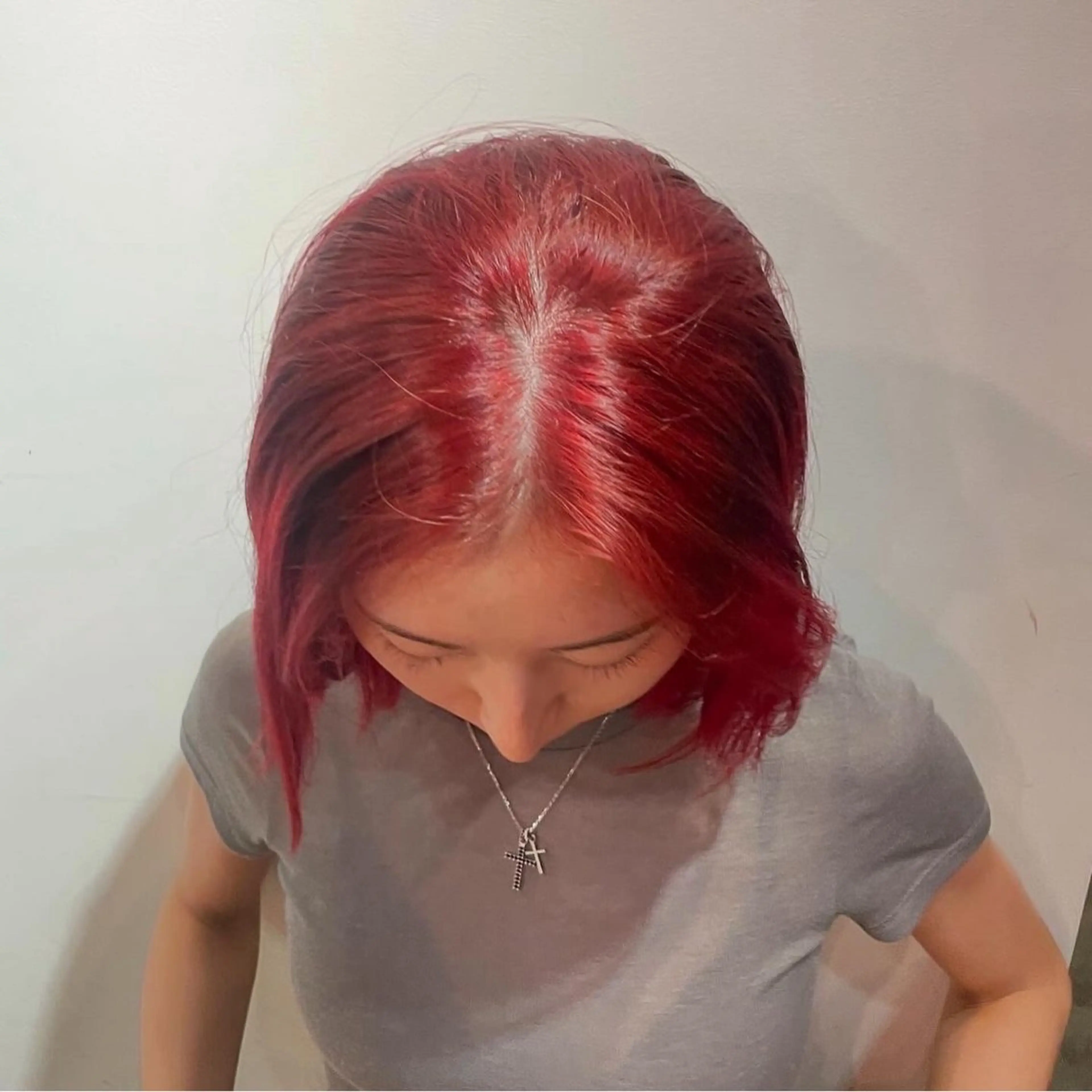 オンカラー込みブリーチカラーの写真