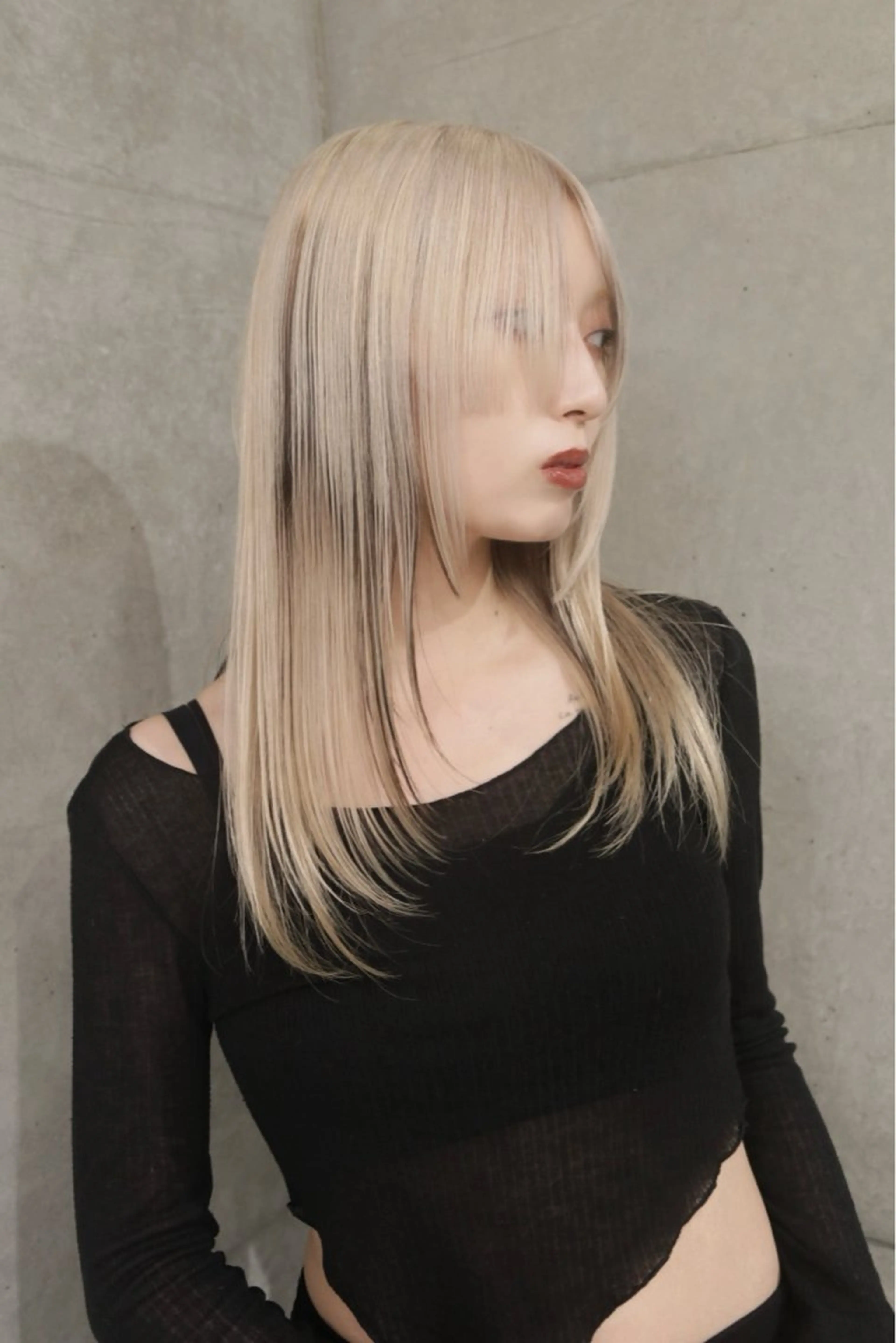 ロング カラー ブロンド デザインカラー ホワイトブロンド デザインカラーとハイ トーン/HIROKIのヘアスタイル