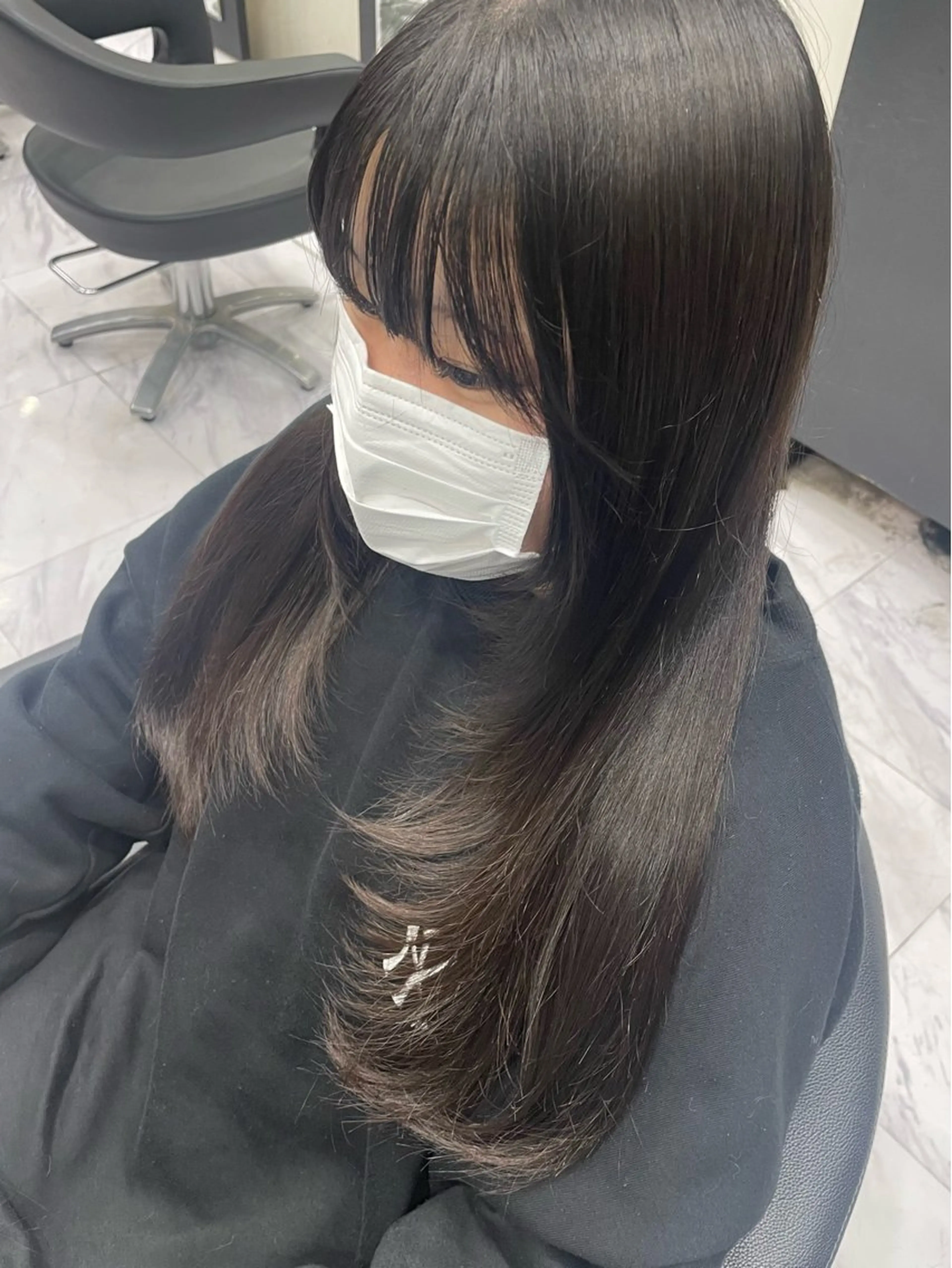 ロング ロング カット 🐥くまがい💛 ダブルカラー／パーマのヘアスタイル