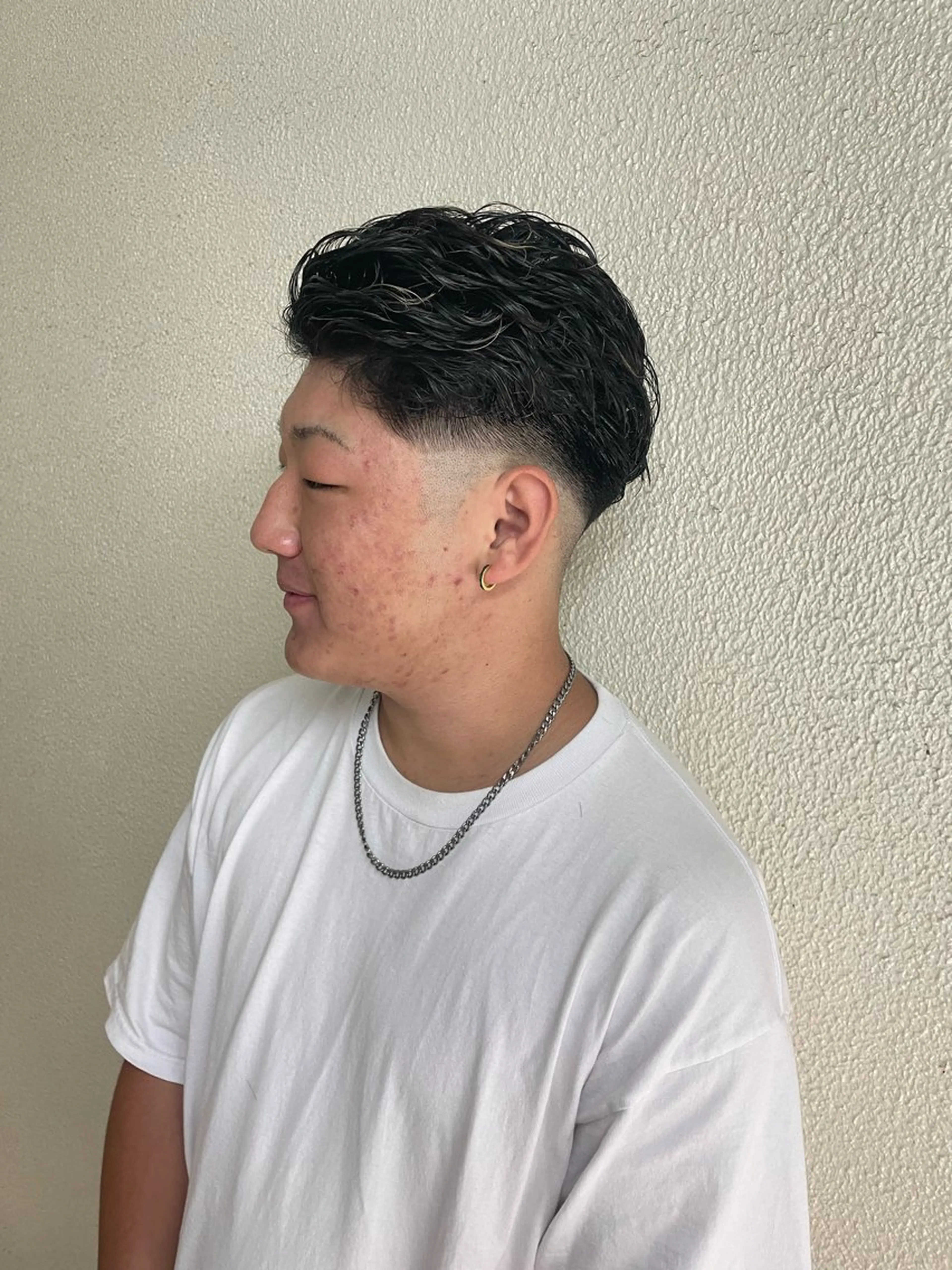 ミディアム パーマ メンズ 辻堂メンズ特化 YU-YAのヘアスタイル