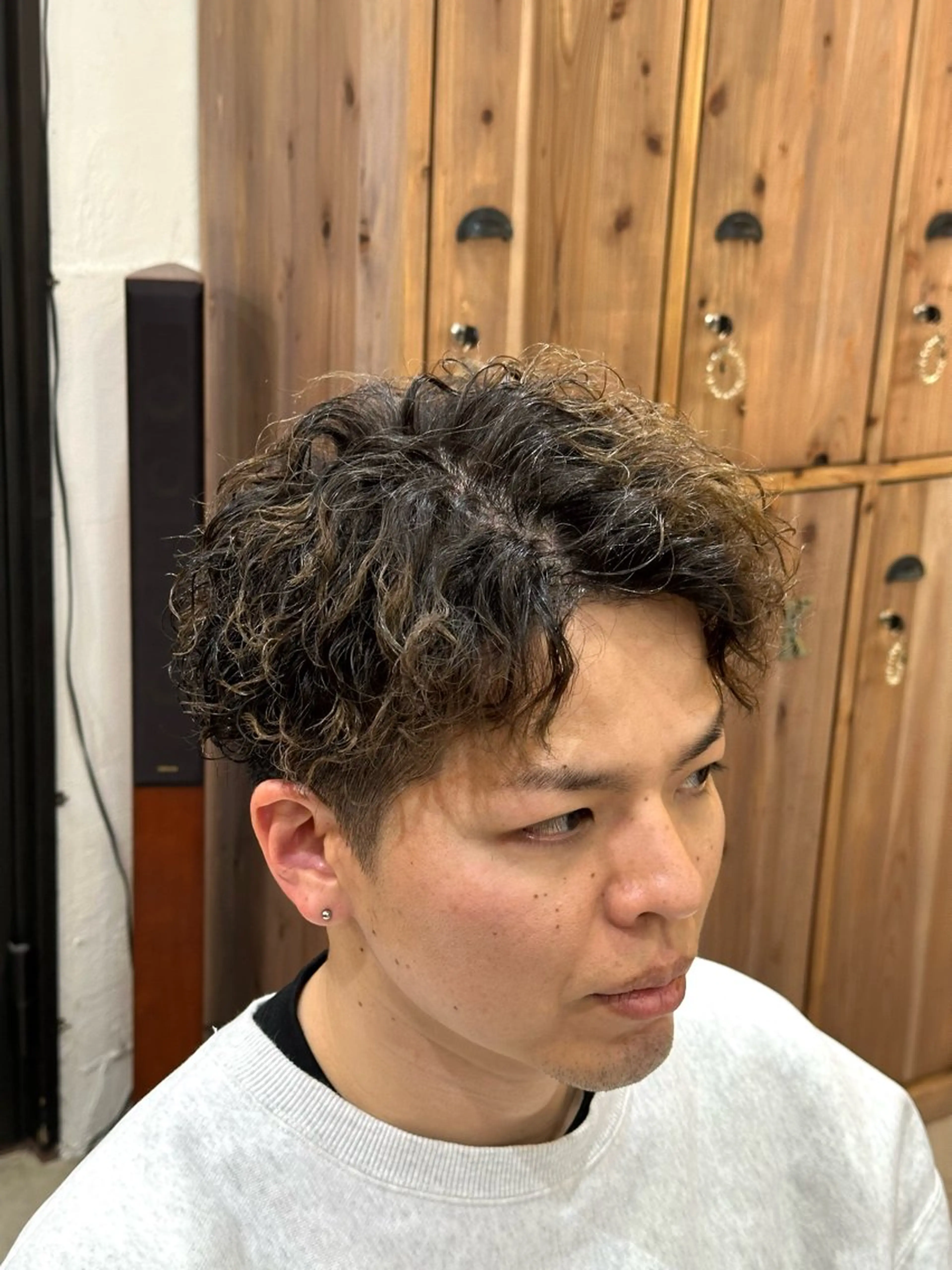 ショート パーマ メンズ カット パーマ スパイキー/ ピンパーマ/緑川雄也のヘアスタイル