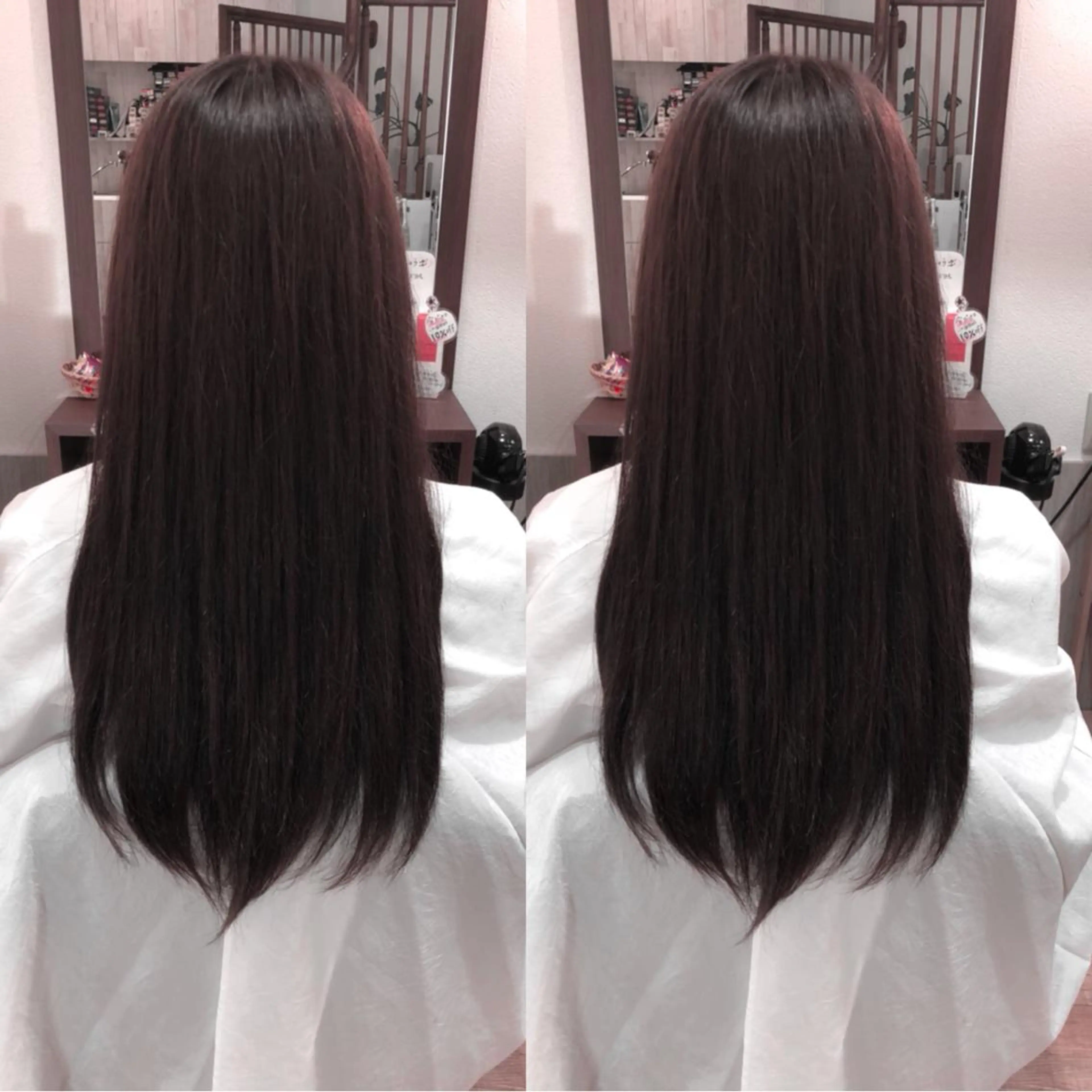 ロング MOLLA 浅香山店所属・谷口ゆめ/縮毛矯正/ 大人女子/眉ワックスのヘアスタイル