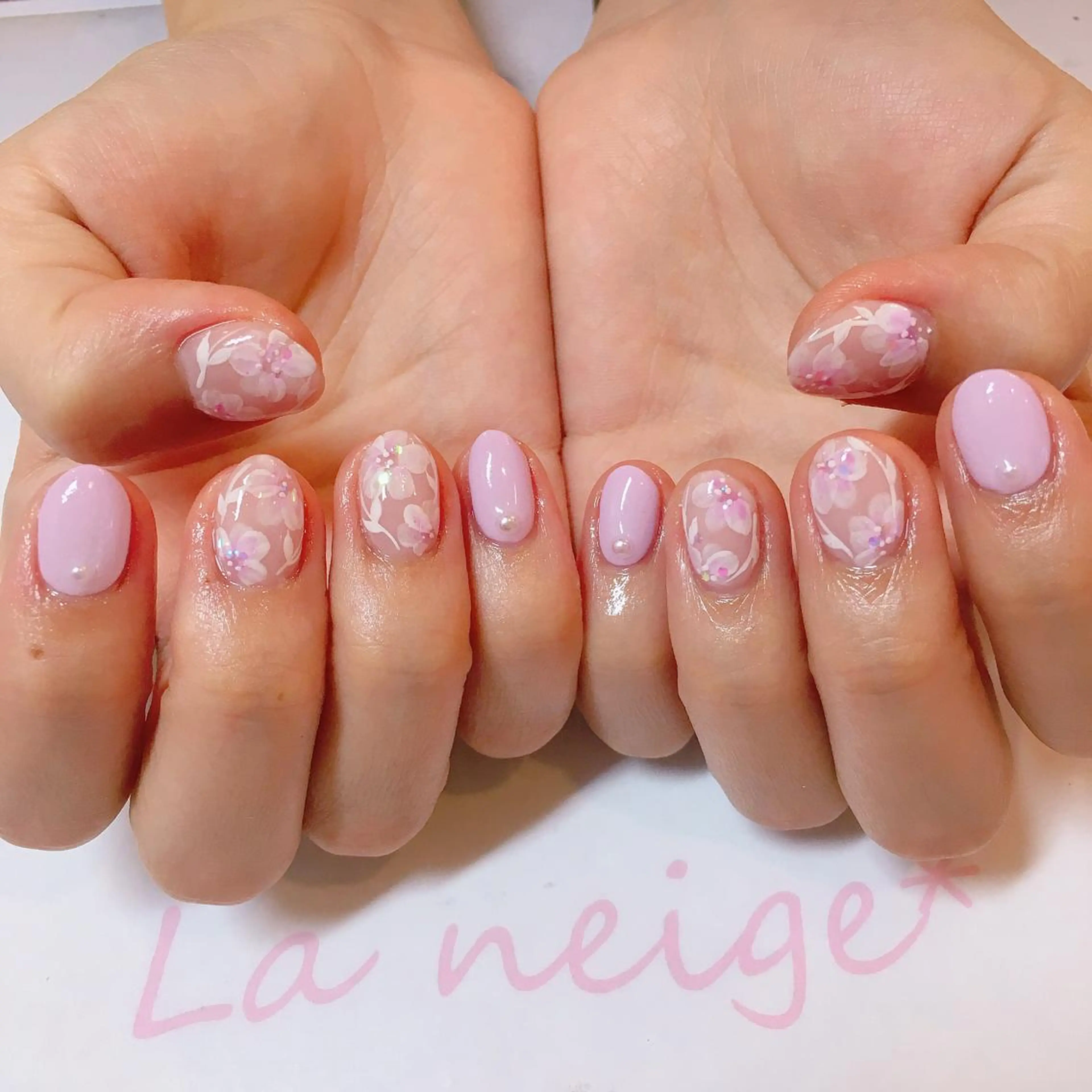 ネイル La neige* yuki 🥯🍑のネイルデザイン