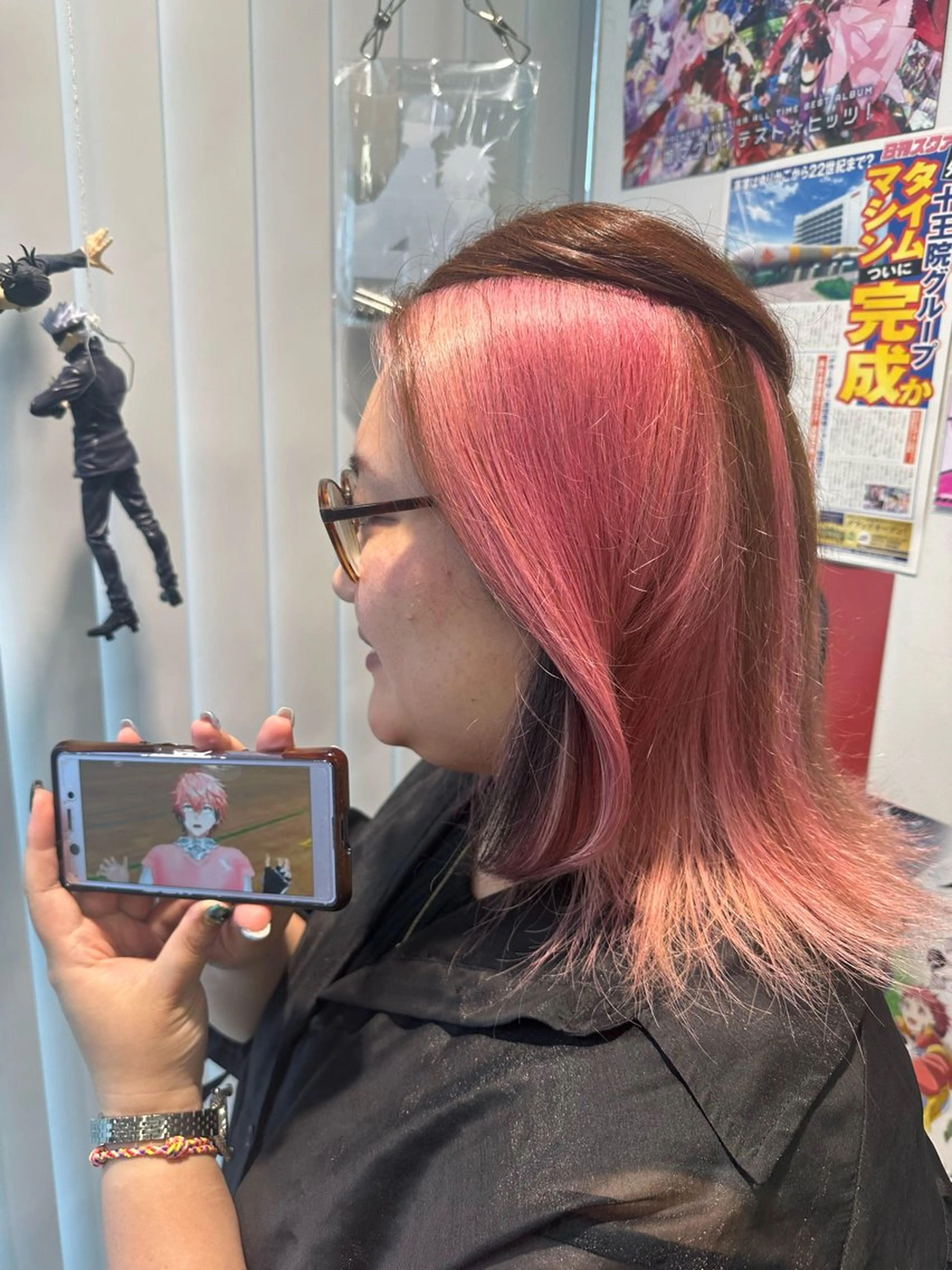 ミディアム あらげ 🌈推しカラー🌈ᵕのヘアスタイル