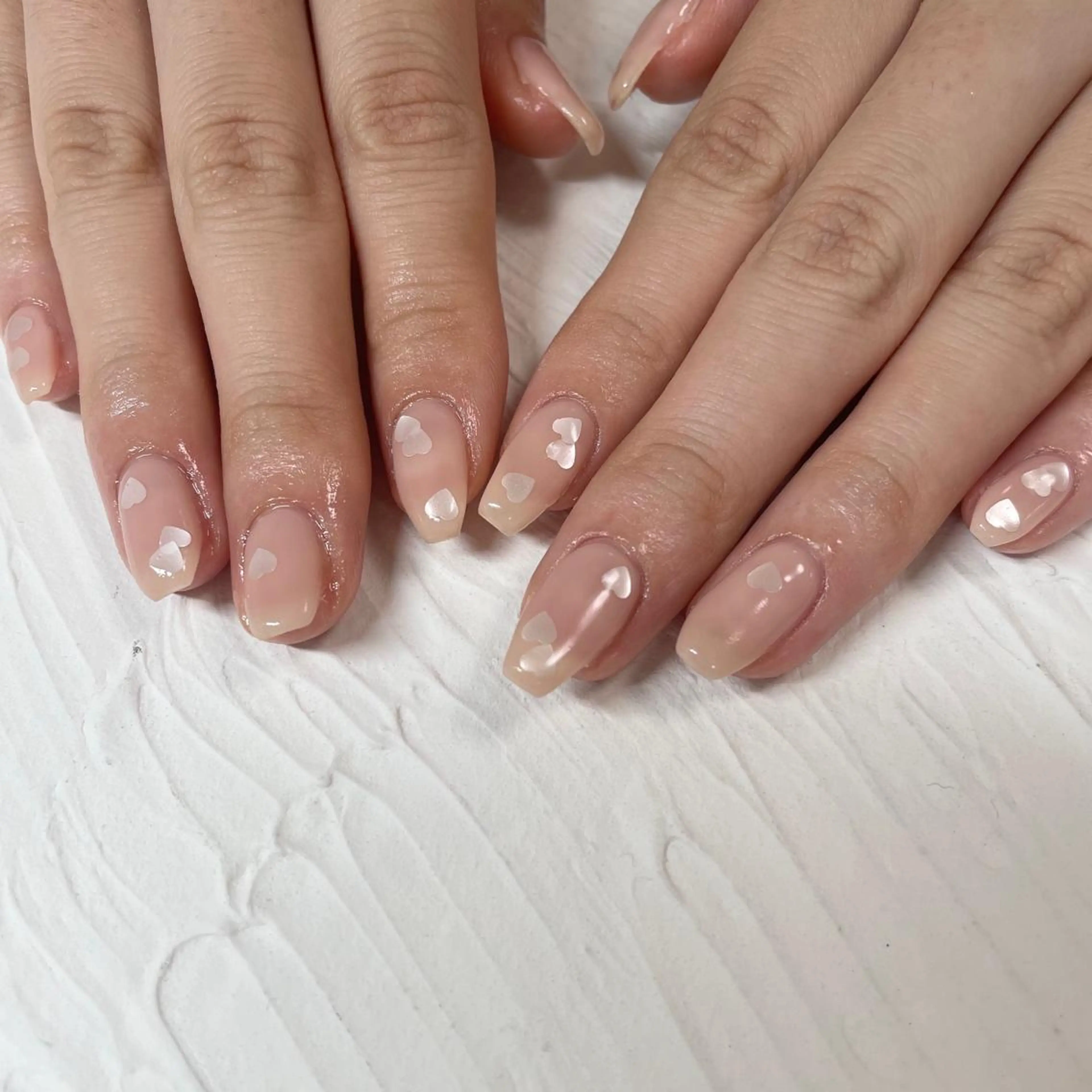 ネイル ハート ハンドネイル ☆saori ☆のネイルデザイン