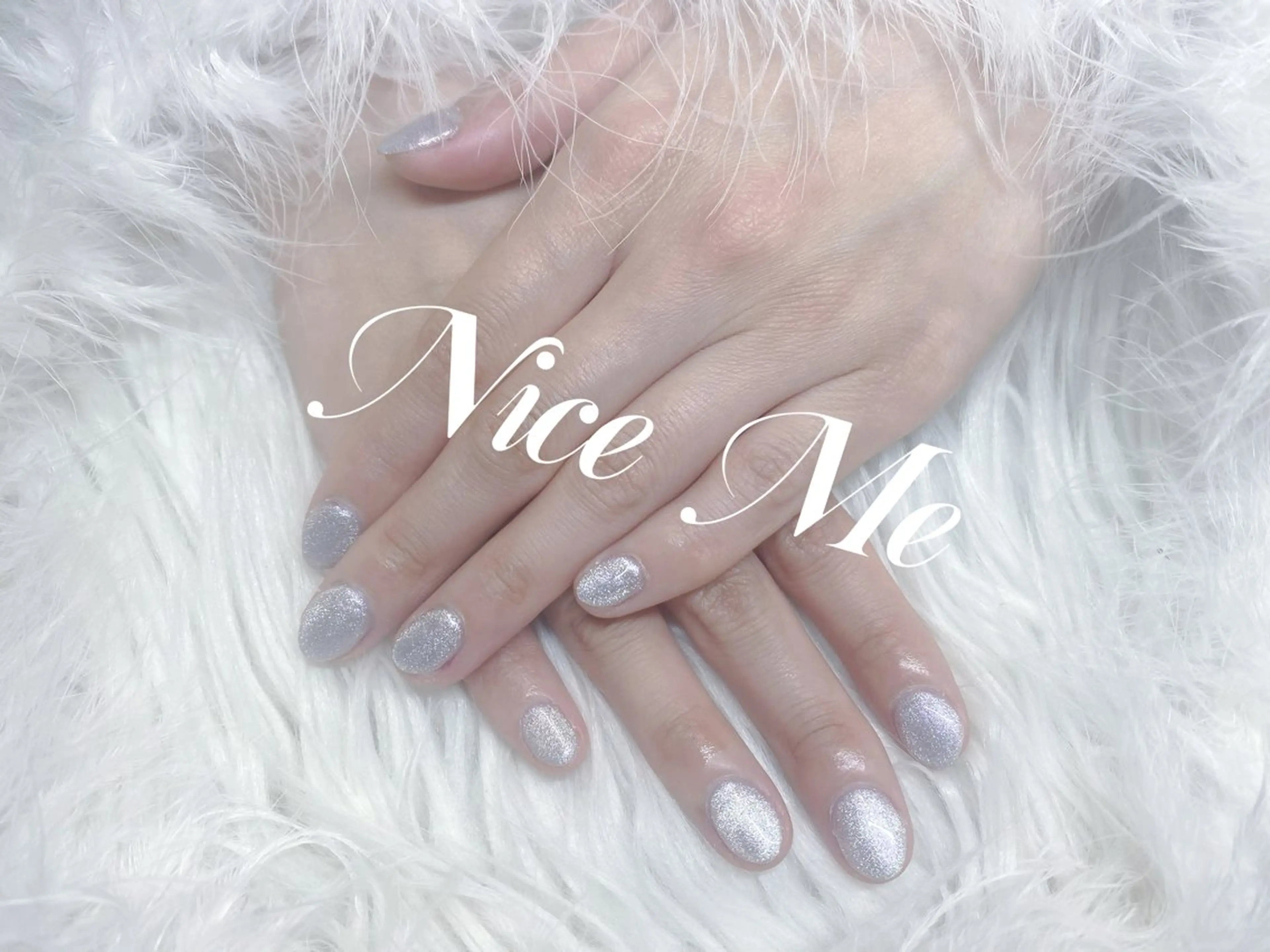 ネイル シルバー Nice Me所属・NiceMe@ AYANOのネイルデザイン