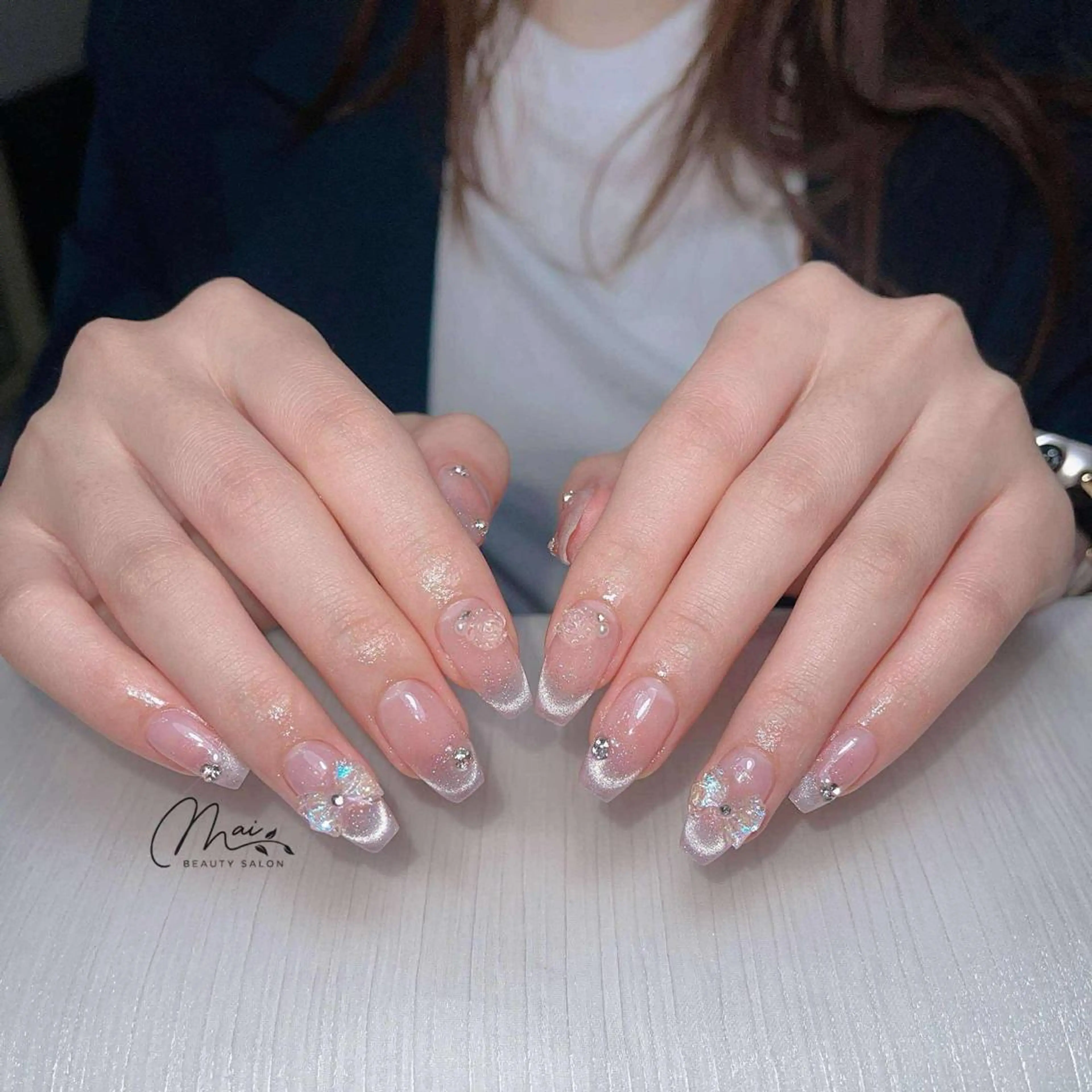 ネイル フットネイル ジェルネイル マグネットネイル パラジェル ワンホンネイル MaiBeauty DanHiのネイルデザイン