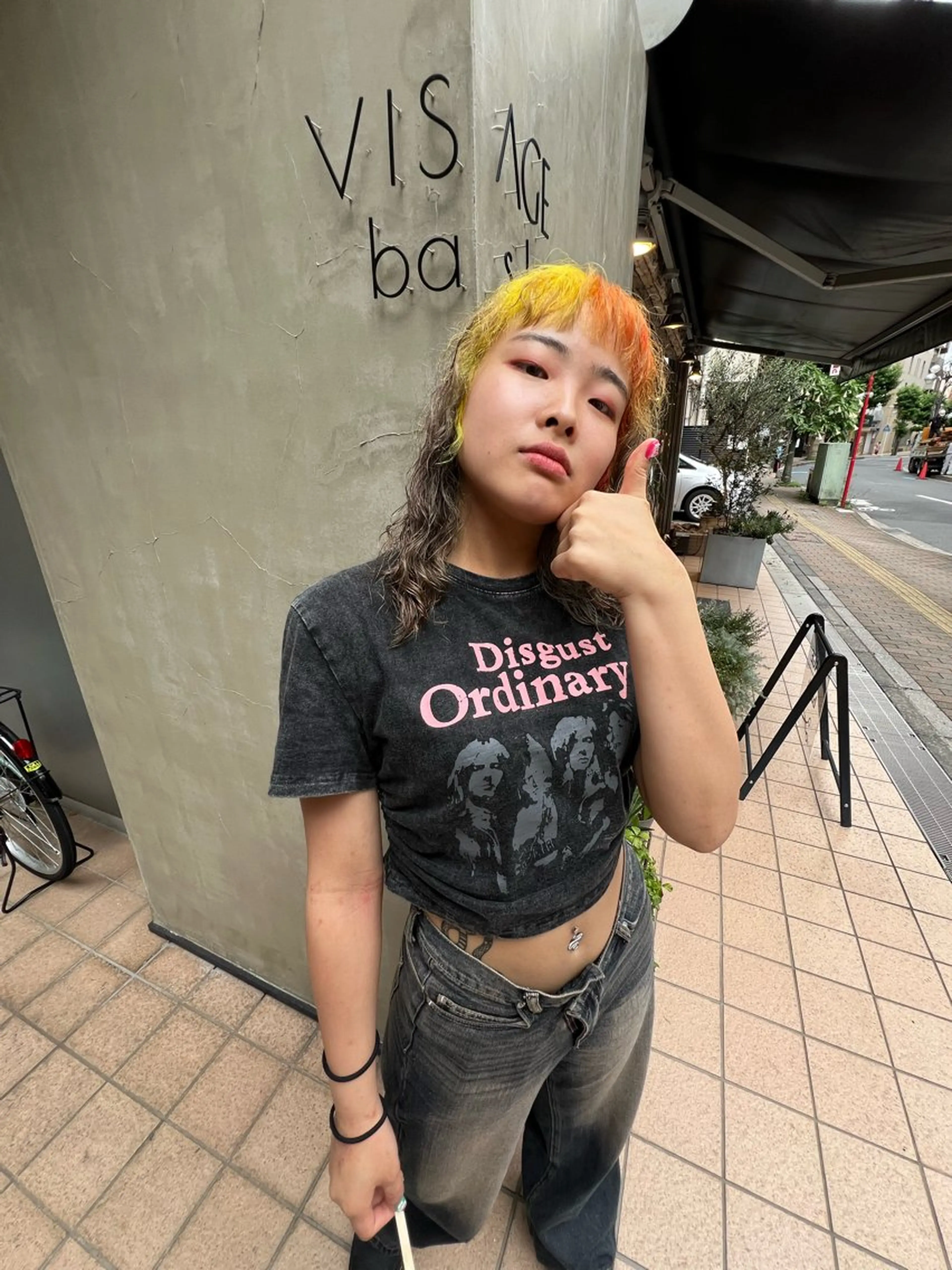 ミディアム カラー オレンジ イエローカラー ヘアカラー トリートメント いぐちしょうた🫧 VISAGEbaskのヘアスタイル