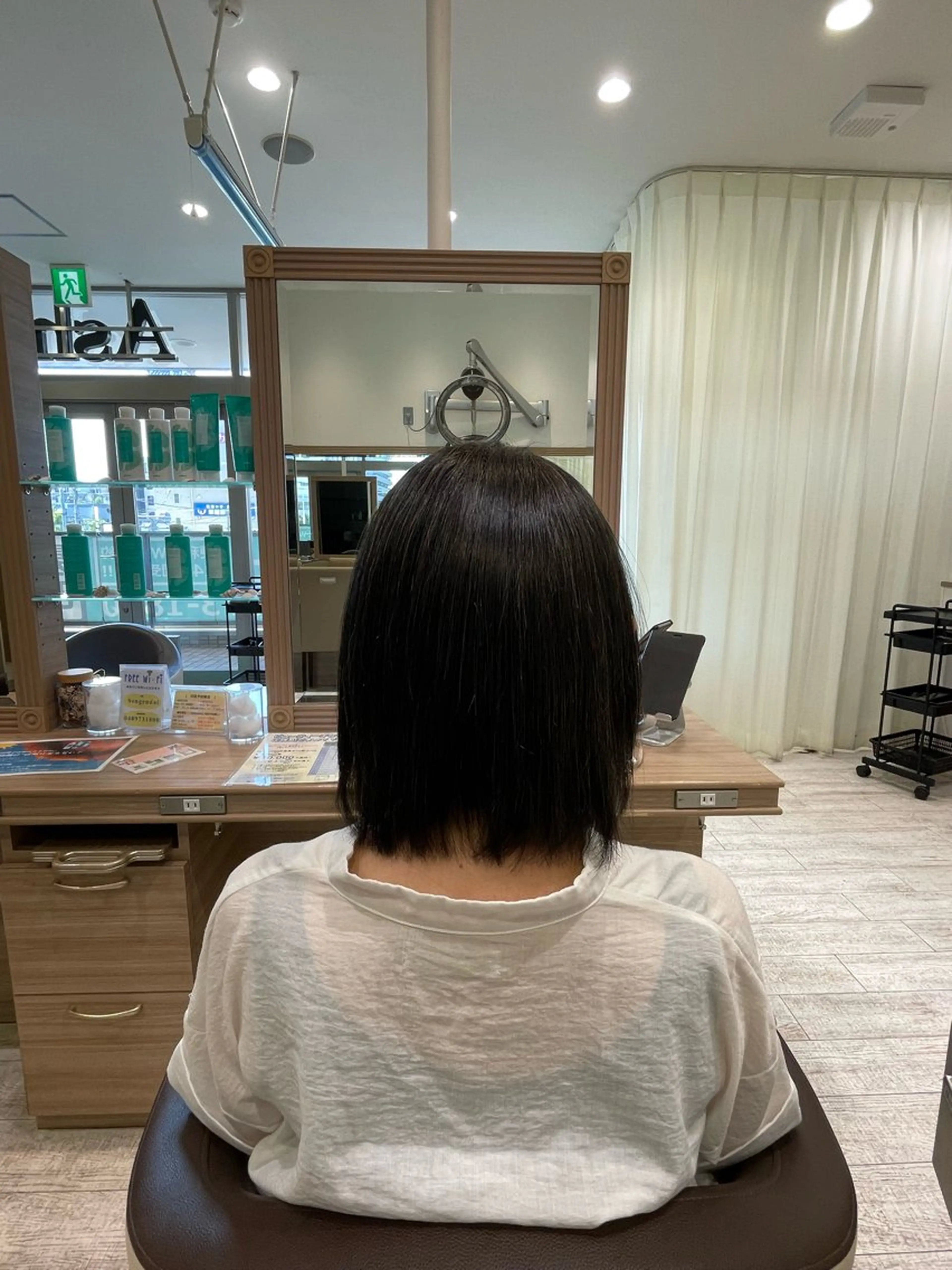 ミディアム パーマ 縮毛矯正 渡邉 尚悟のヘアスタイル