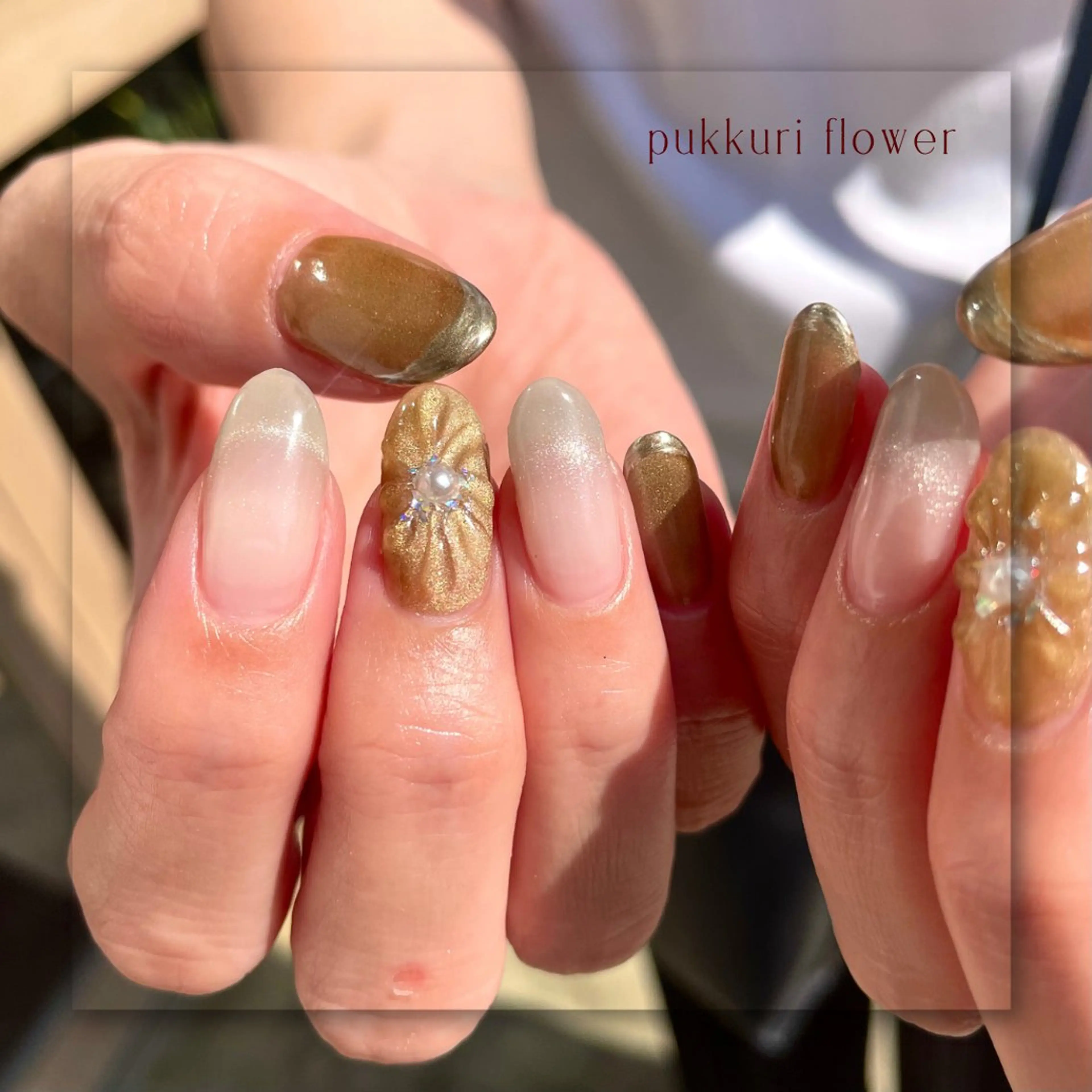 ネイル アートネイル フラワーネイル フットネイル フレンチネイル グラデーション Seemly 千田町店所属・フラワーパラジェル 🌸シームリーエミのネイルデザイン