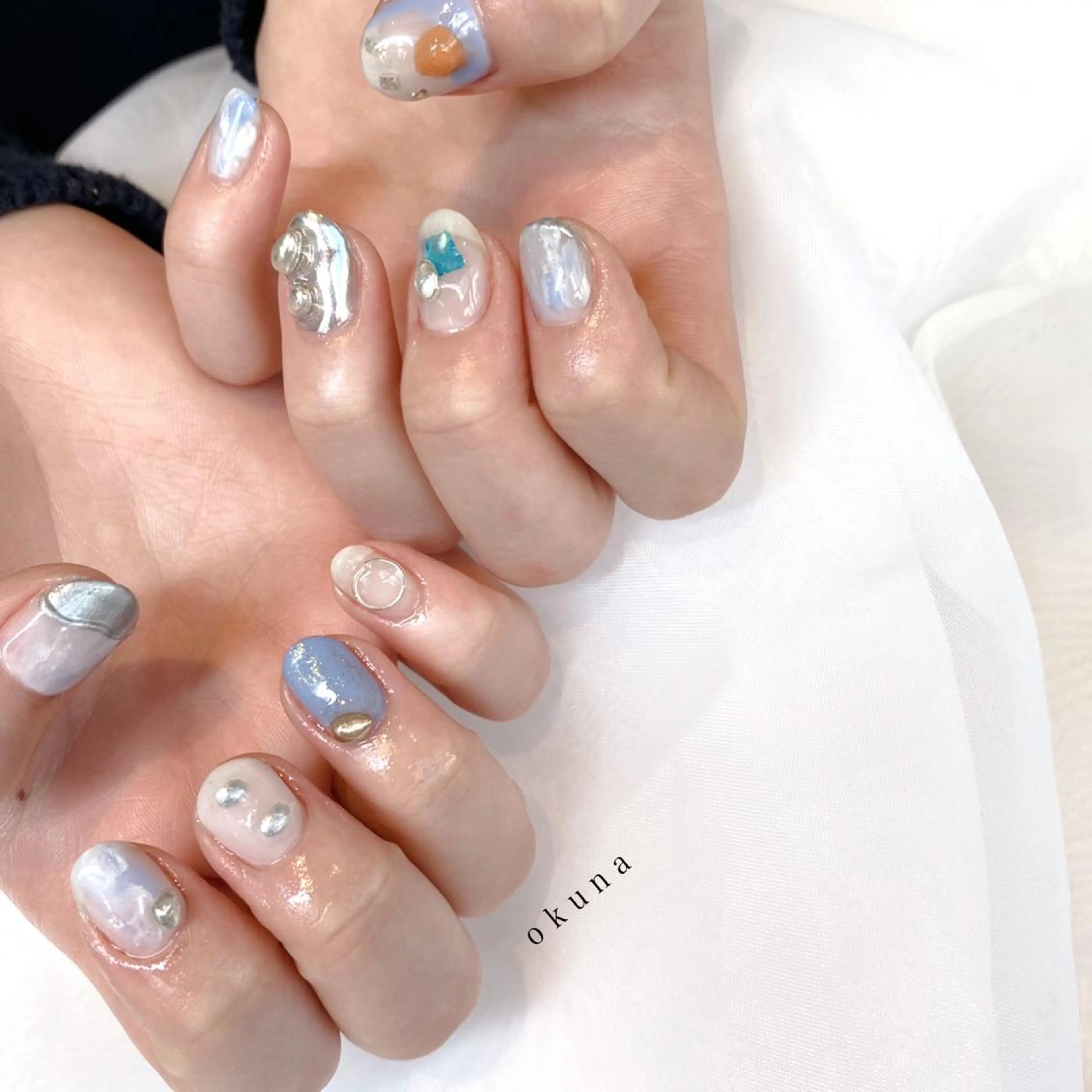 ネイル ニュアンスネイル ハンドネイル パンチャパンチャ ネイルサロンのネイルデザイン