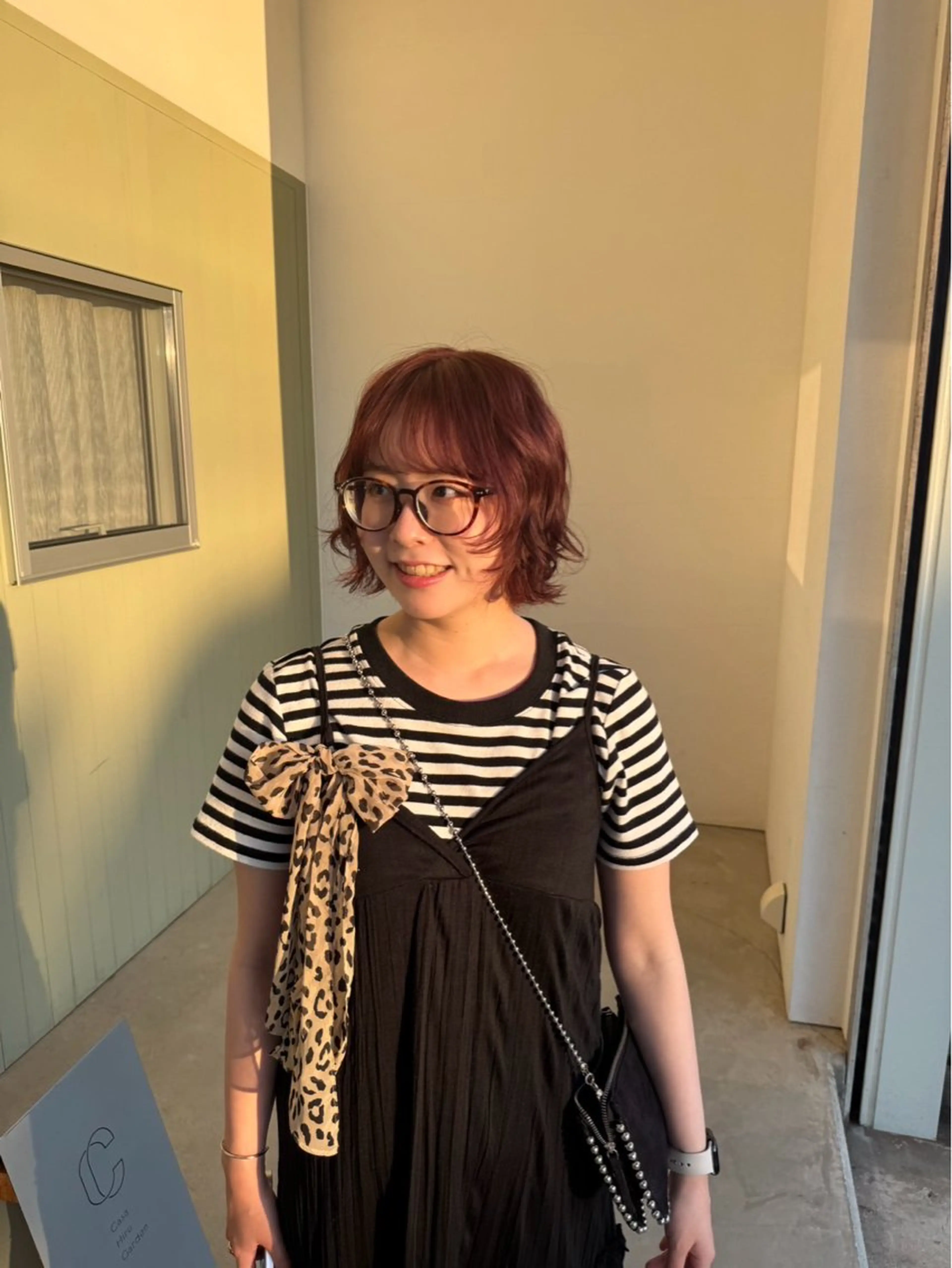 ショート カラー パーマ 島田 果央のヘアスタイル