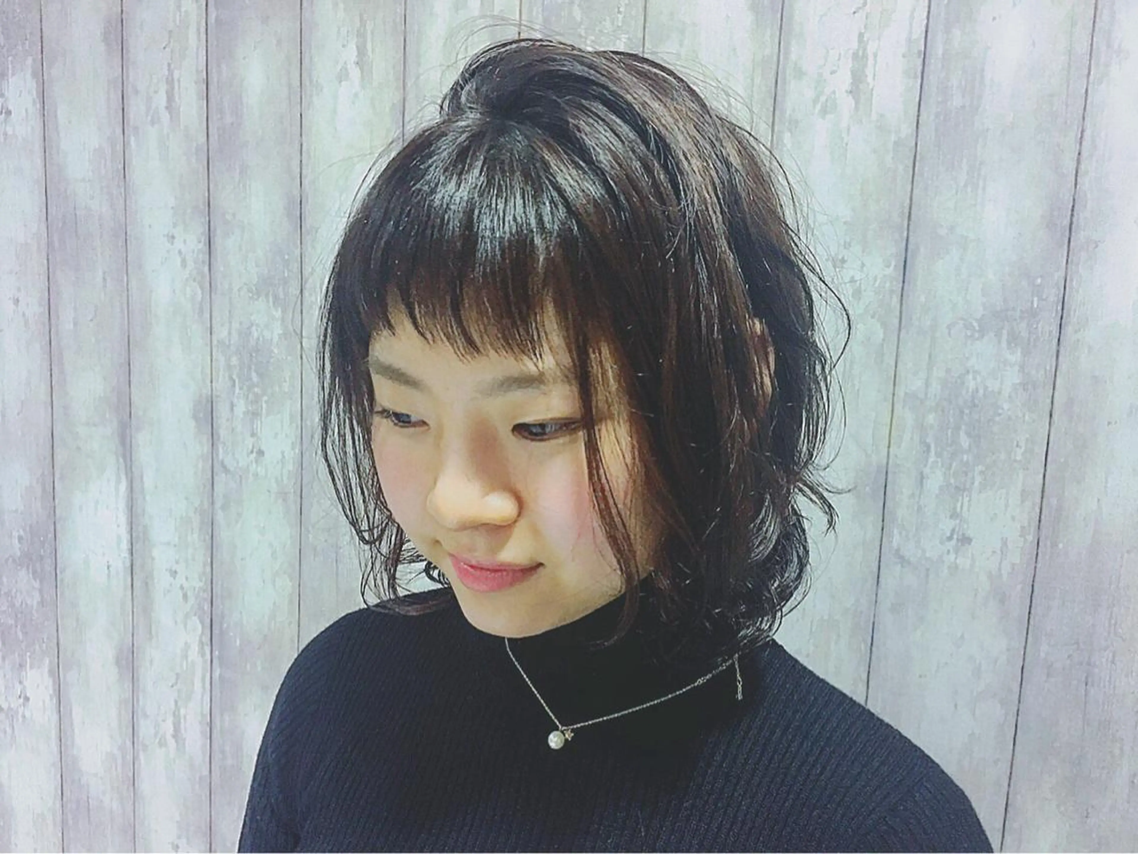 ショート ミディアム セミロング カラー パーマ イルミナカラー boutique misakiのヘアスタイル