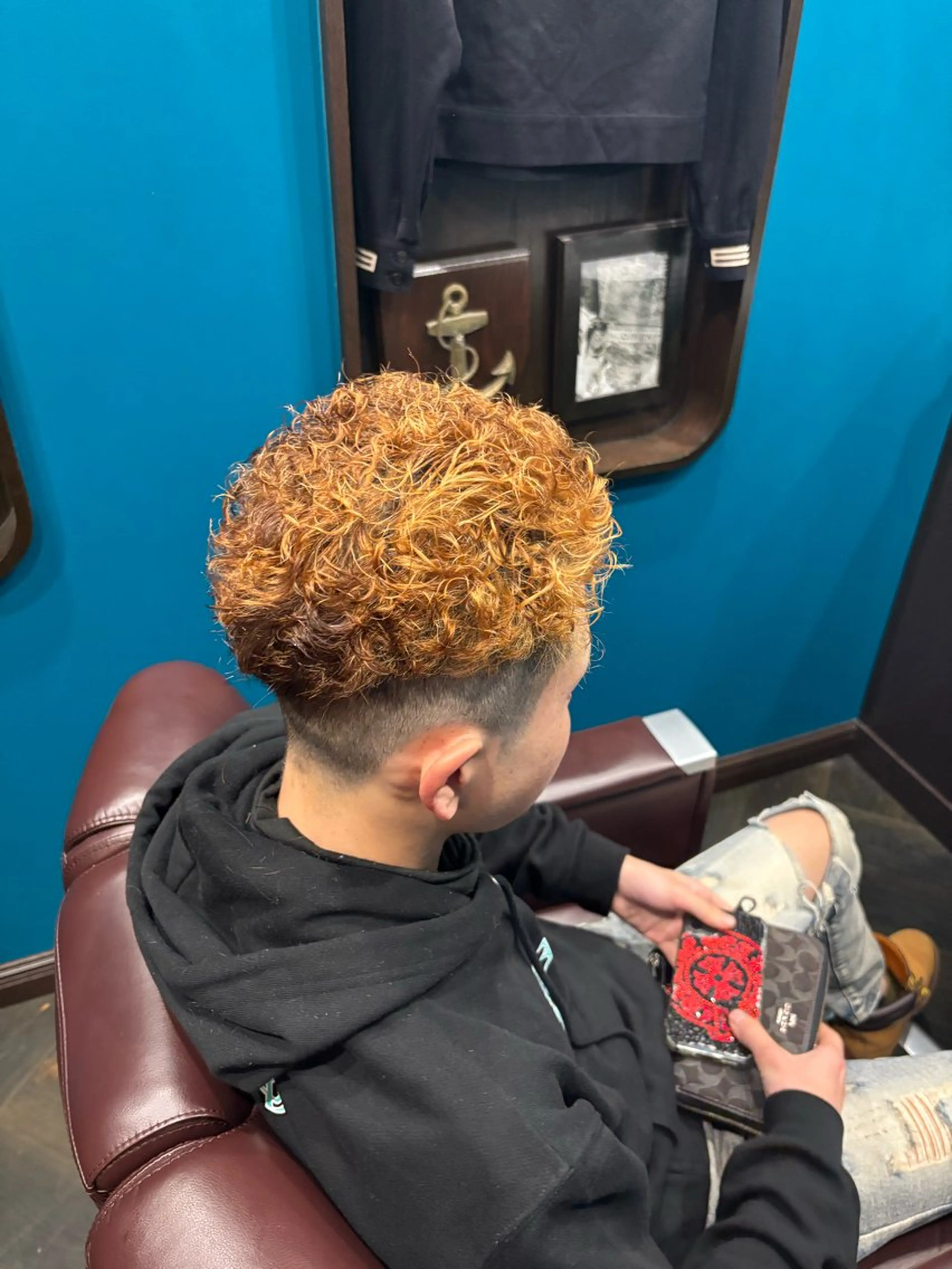 【💈2回目以降のお客様限定⚠️】【ミニモ特別料金⭐️】カット+パーマ+シャンプー+セット ¥7810の写真