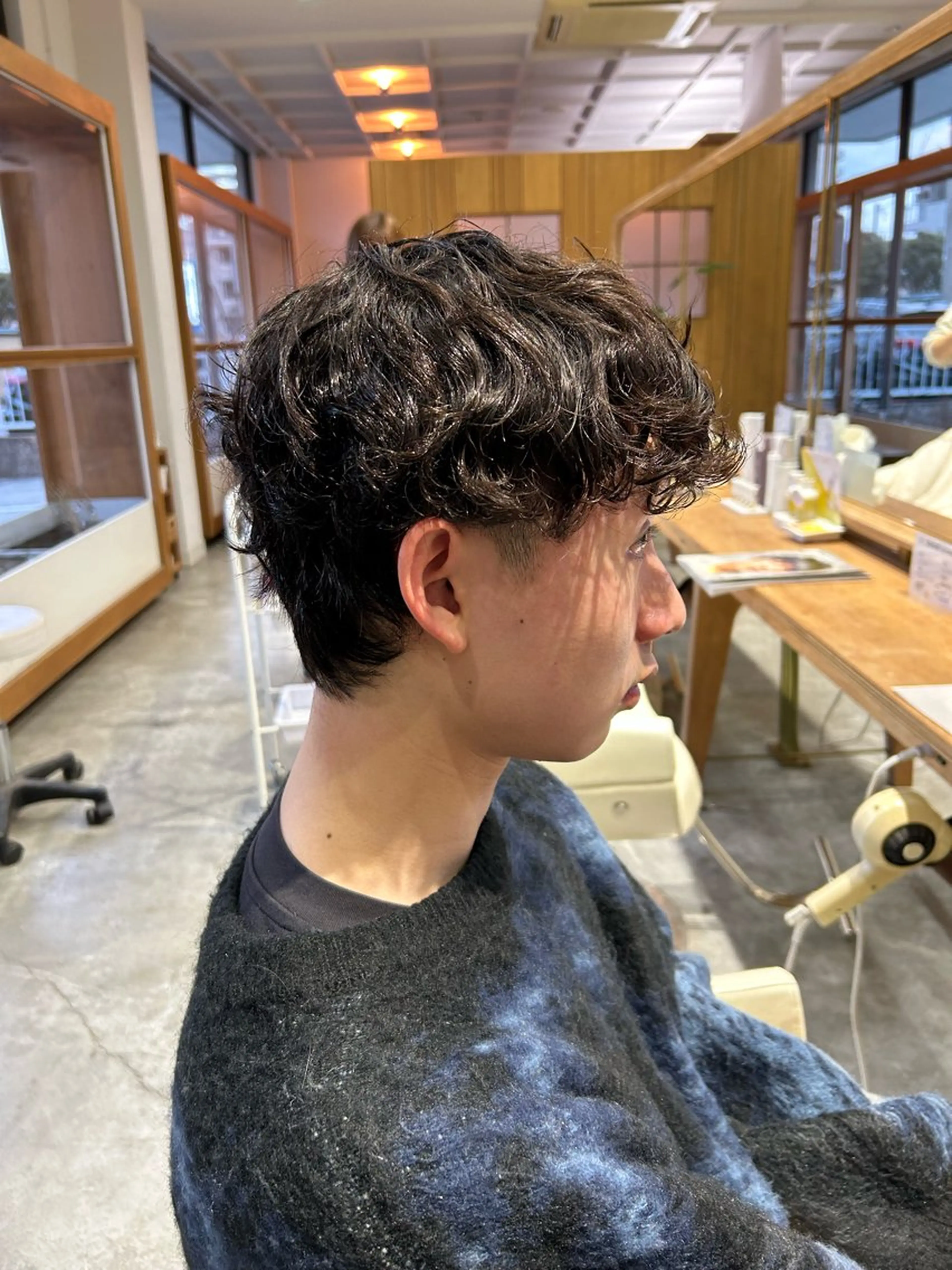 ショート パーマ メンズ メンズパーマ カット パーマ fulam所属・佐藤悠生/郡山 メンズパーマ.カットのヘアスタイル