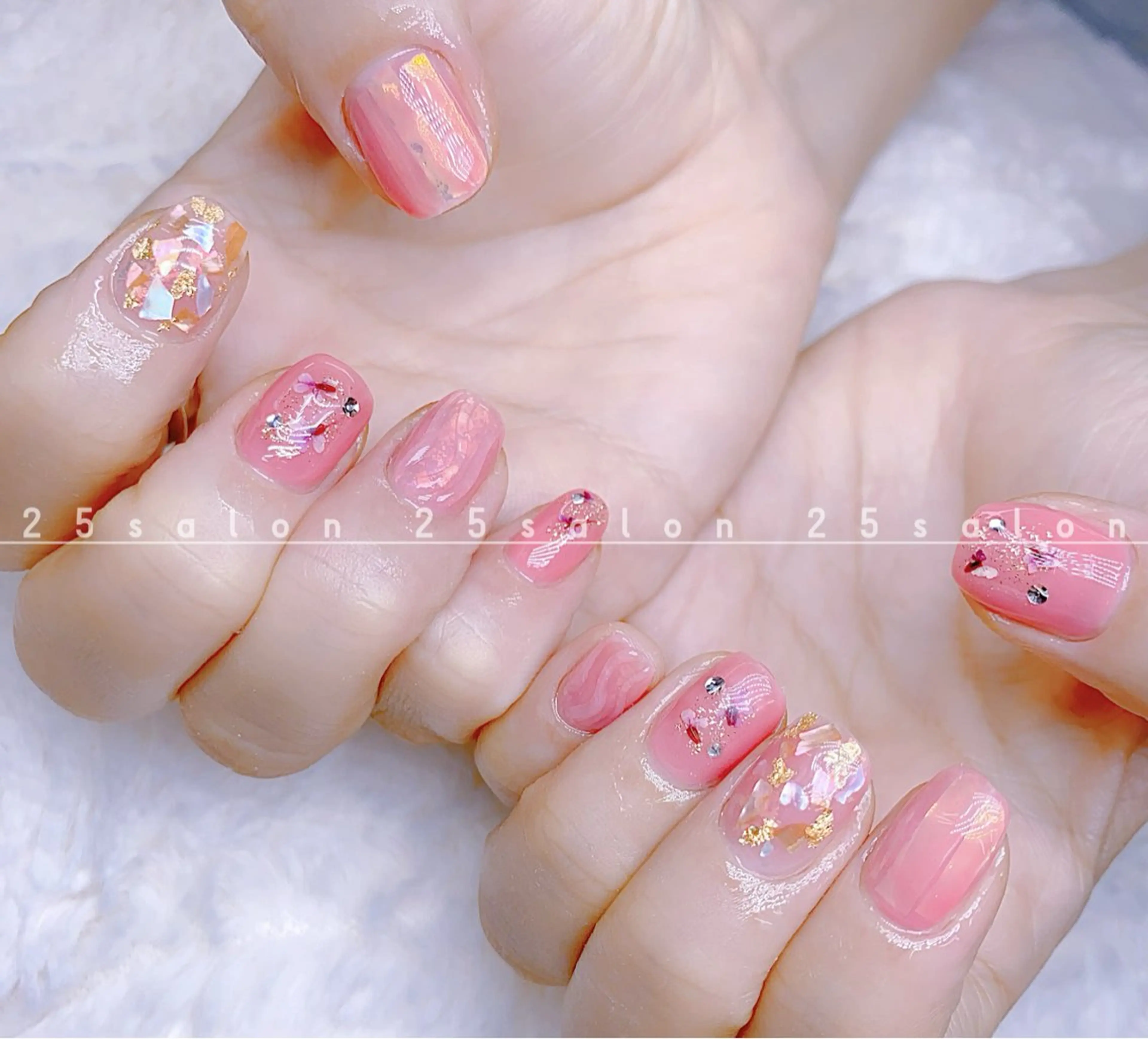 ネイル オーロラネイル チークネイル フットネイル フレンチネイル ジェルネイル 2 5のマツエク・マツパデザイン