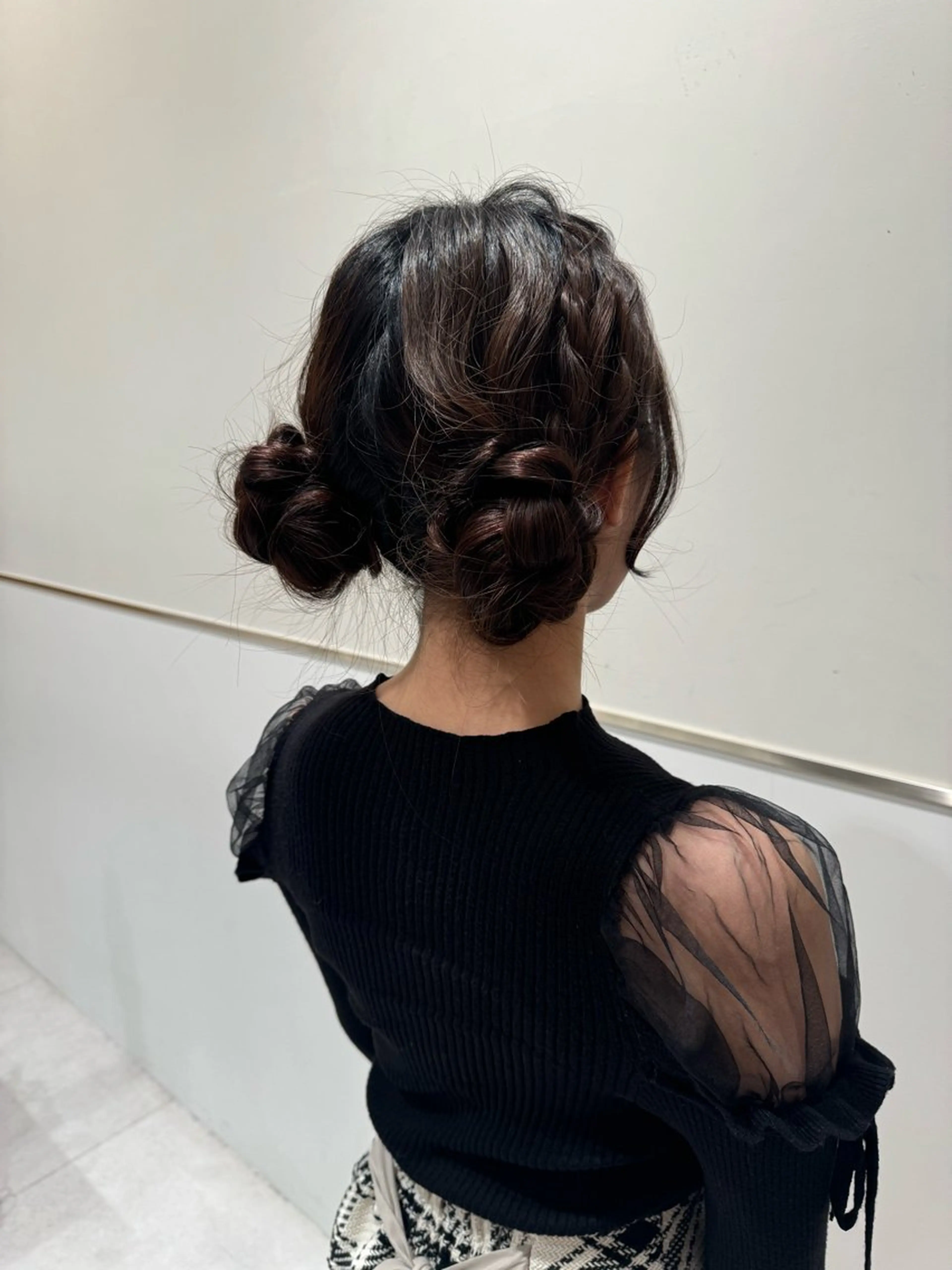 ロング ヘアアレンジ ヘアアレンジ/ 透明感カラー/まひろのヘアスタイル