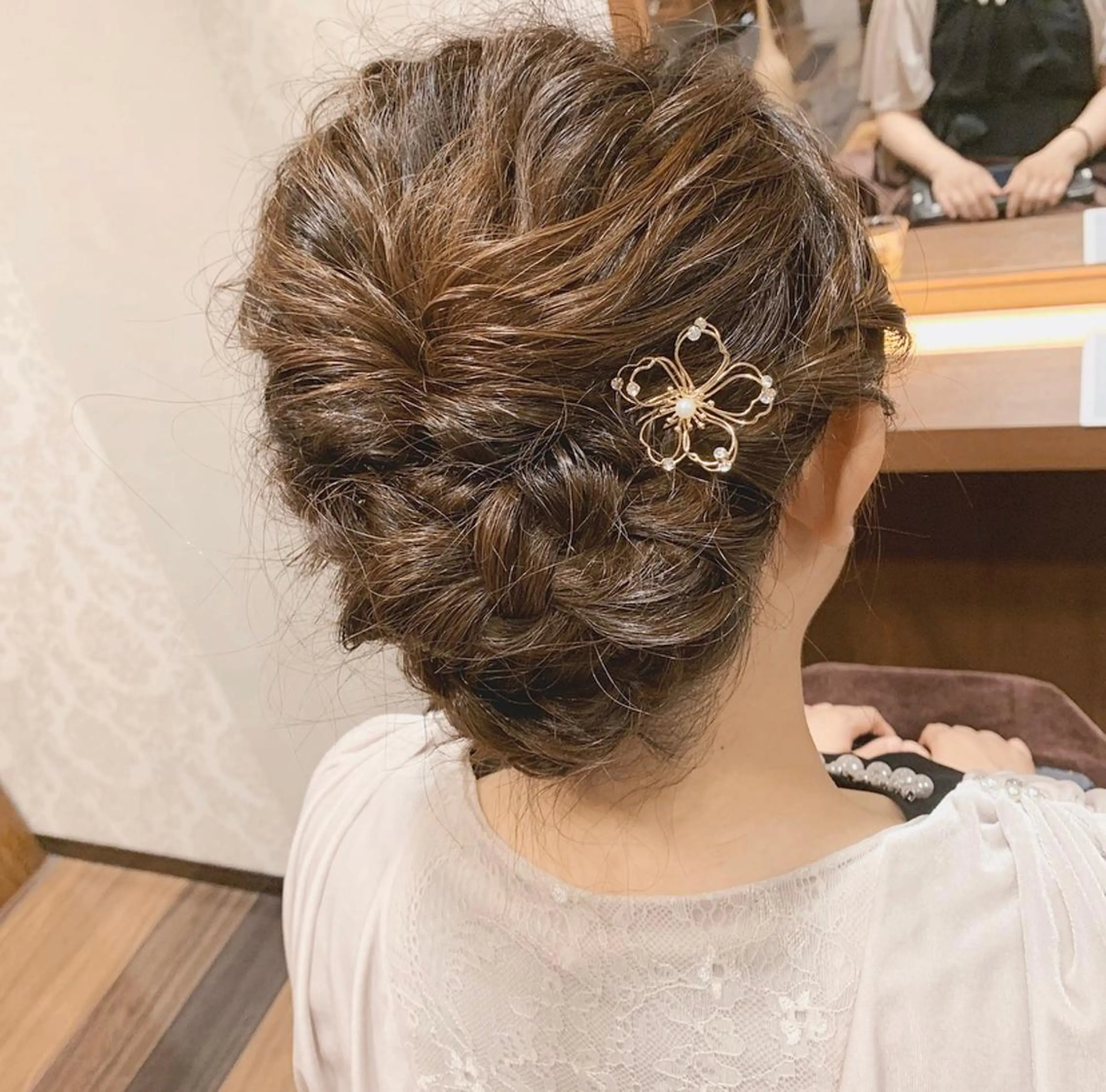 セミロング ヘアアレンジ ヘアセット 🌈🌸あおき みちる🌟💗のヘアスタイル