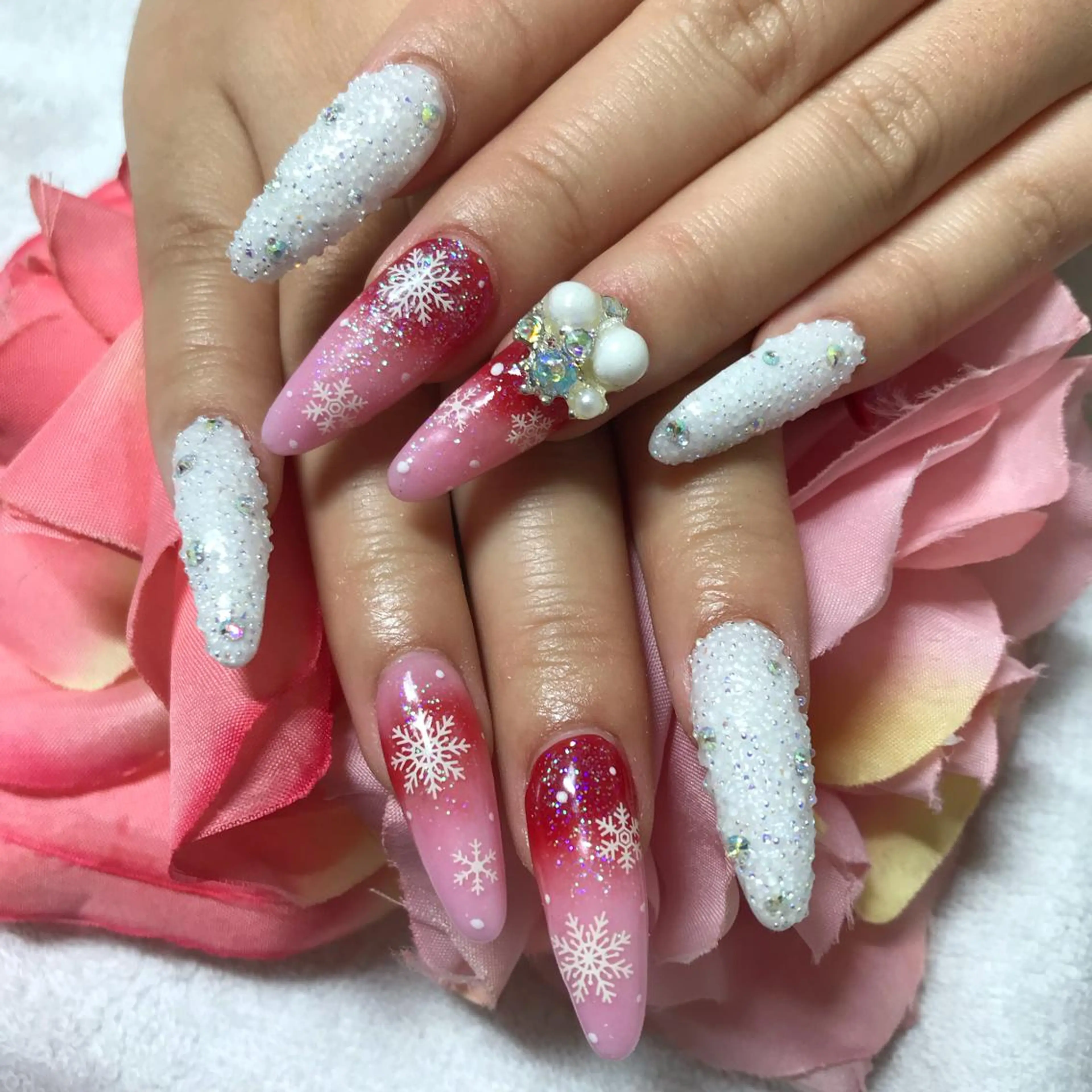 ロング ネイル グラデーション ハンドネイル 《LB》ラブリエ Nail&eyeのマツエク・マツパデザイン