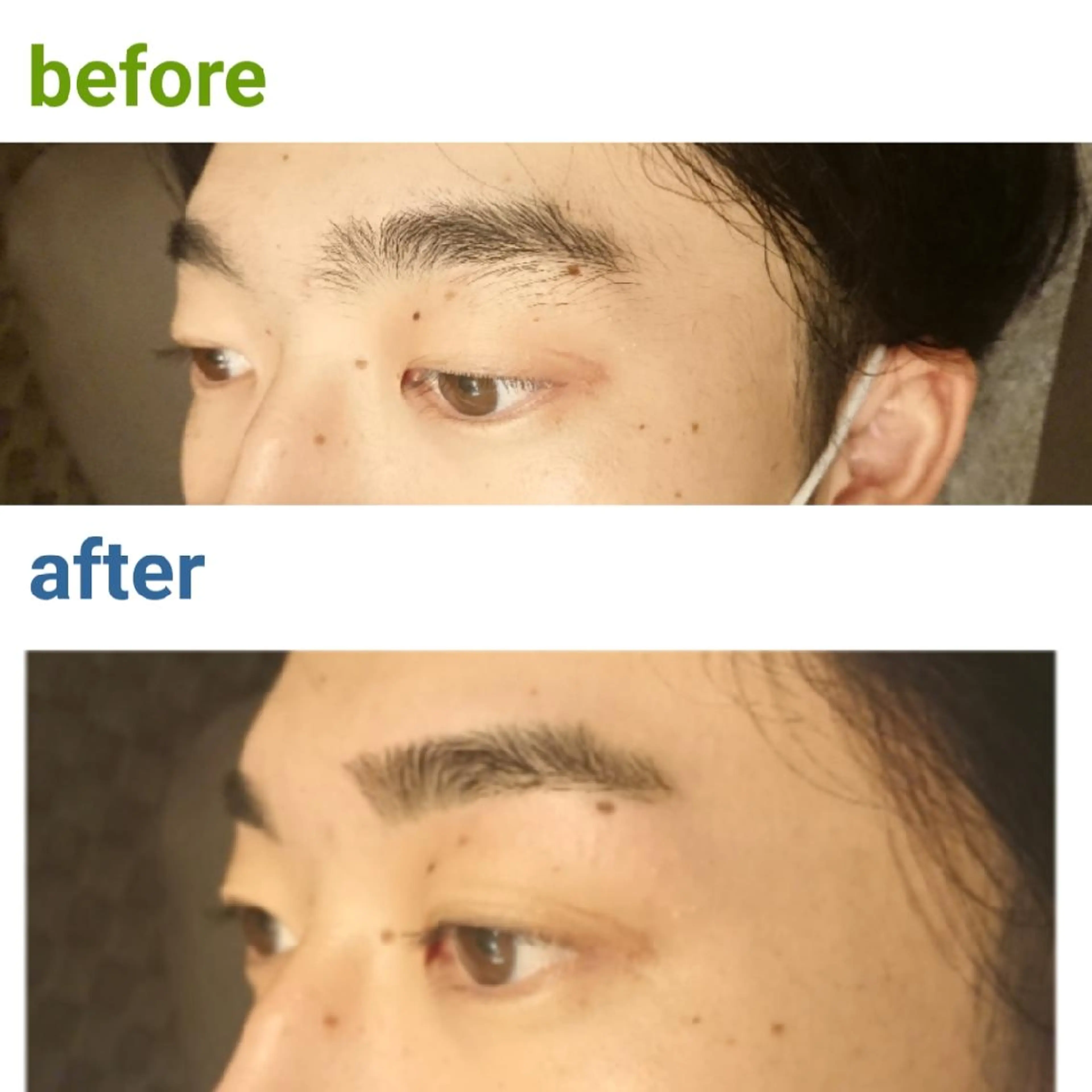 メンズ マツエク・マツパ 口コミ高評価🌠眉と まつ毛の専門MIKIのマツエク・マツパデザイン