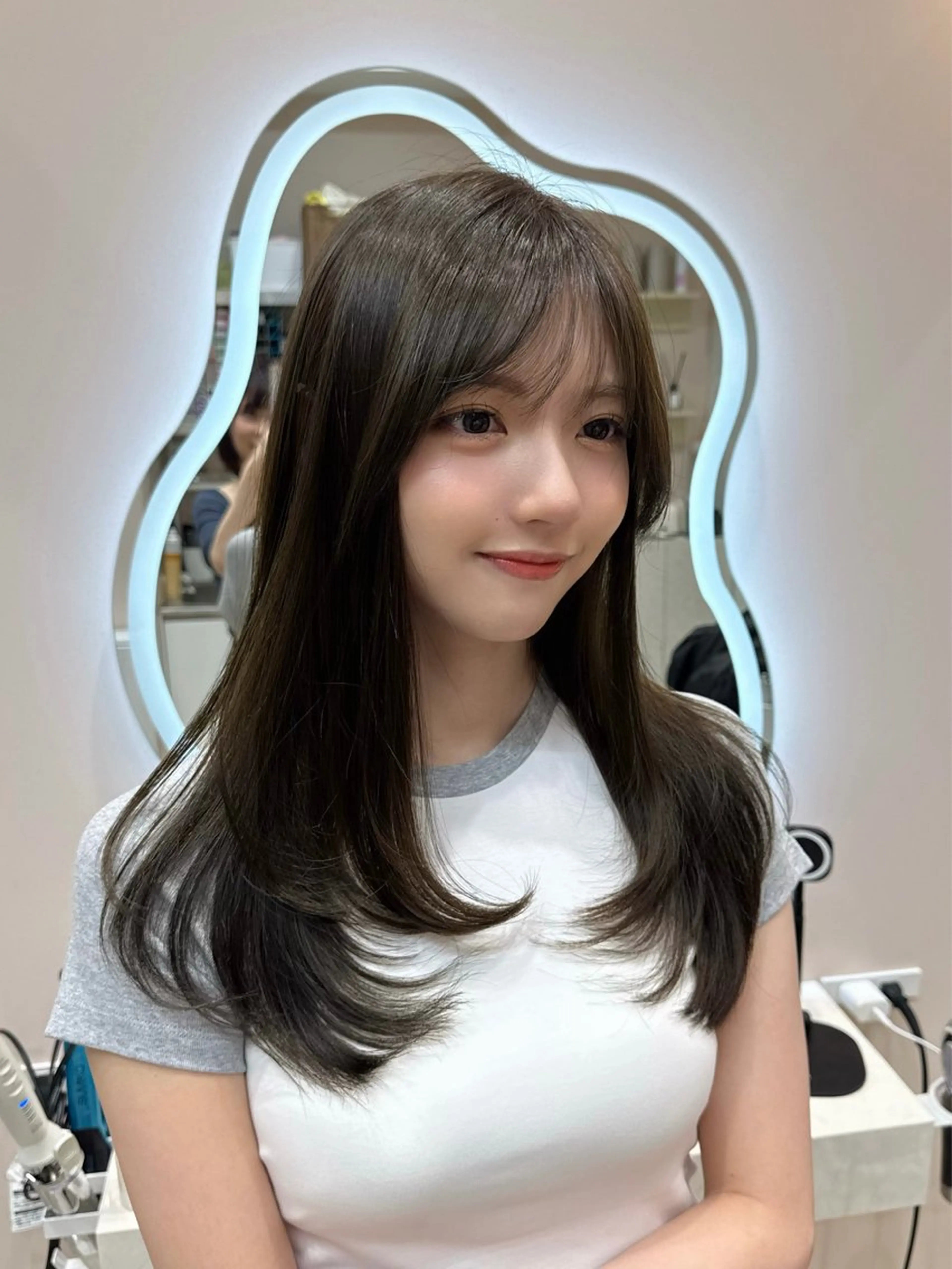 透明感カラー+似合わせカットの写真