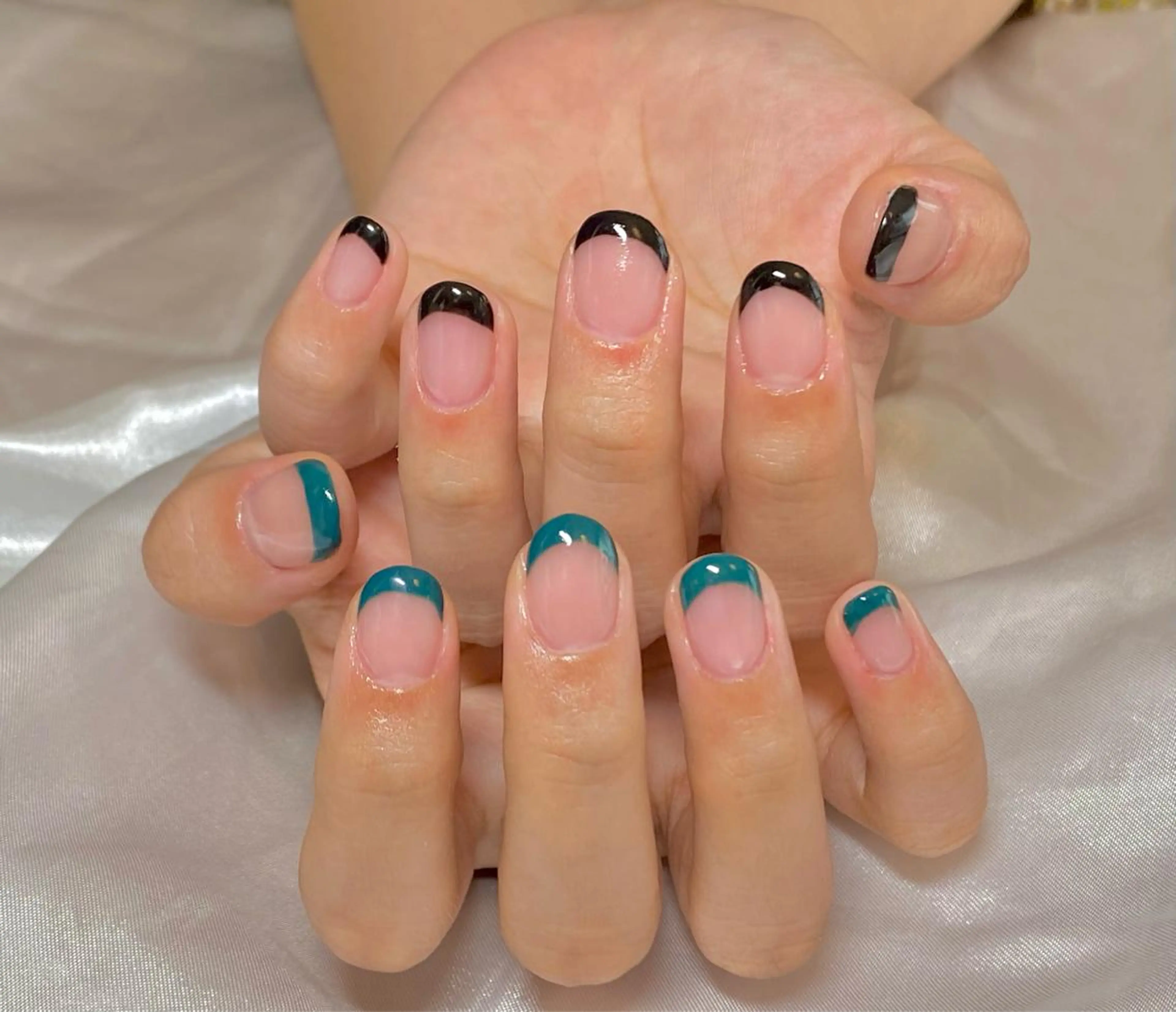 ネイル フレンチネイル グリーン ハンドネイル おうちネイルサロン RINAのその他イメージ