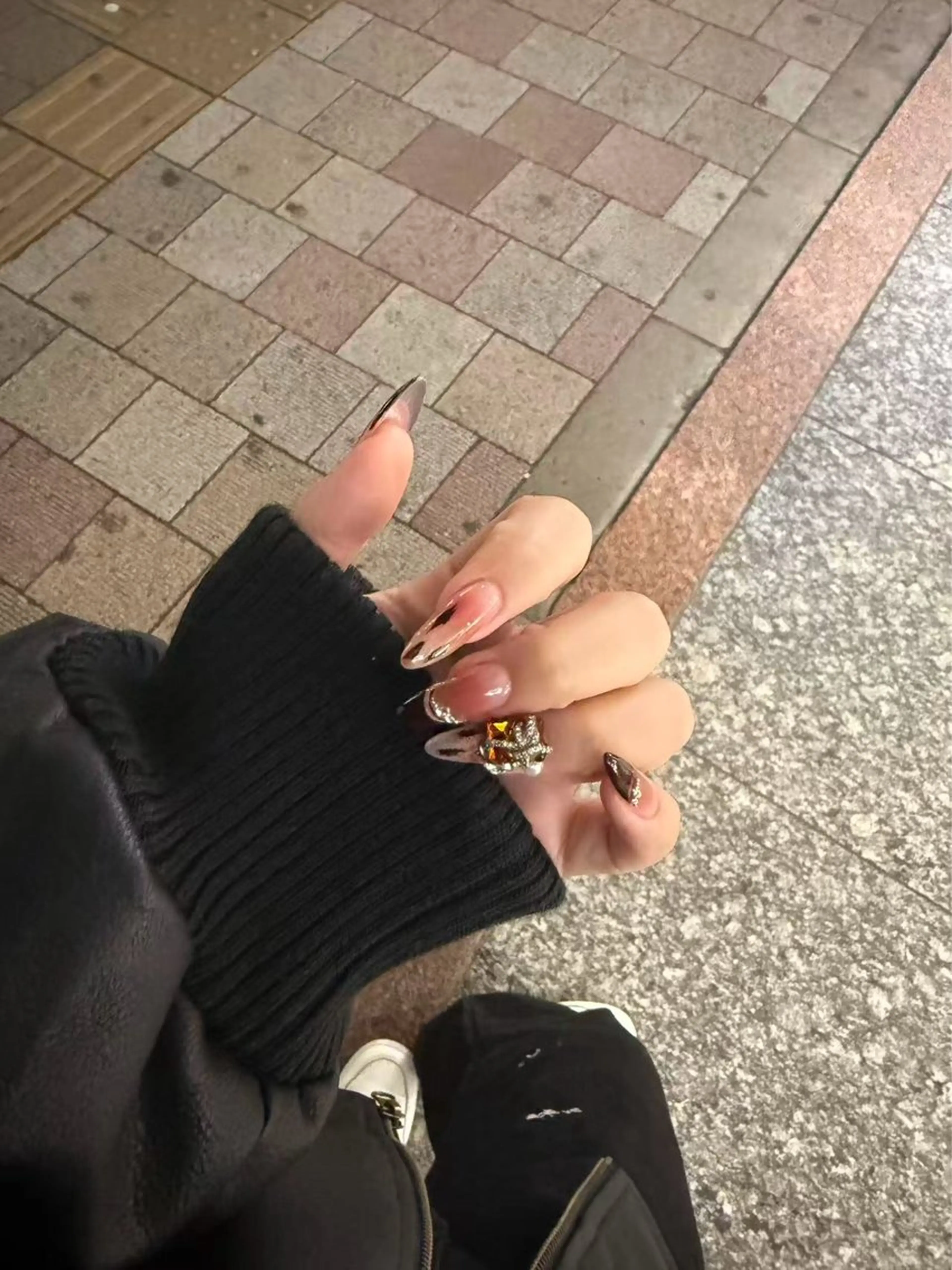 ネイル アートネイル オーロラネイル チークネイル フレンチネイル ガラスフレンチ ハンドネイル 🎀🎀YooLi Nail Salonのネイルデザイン