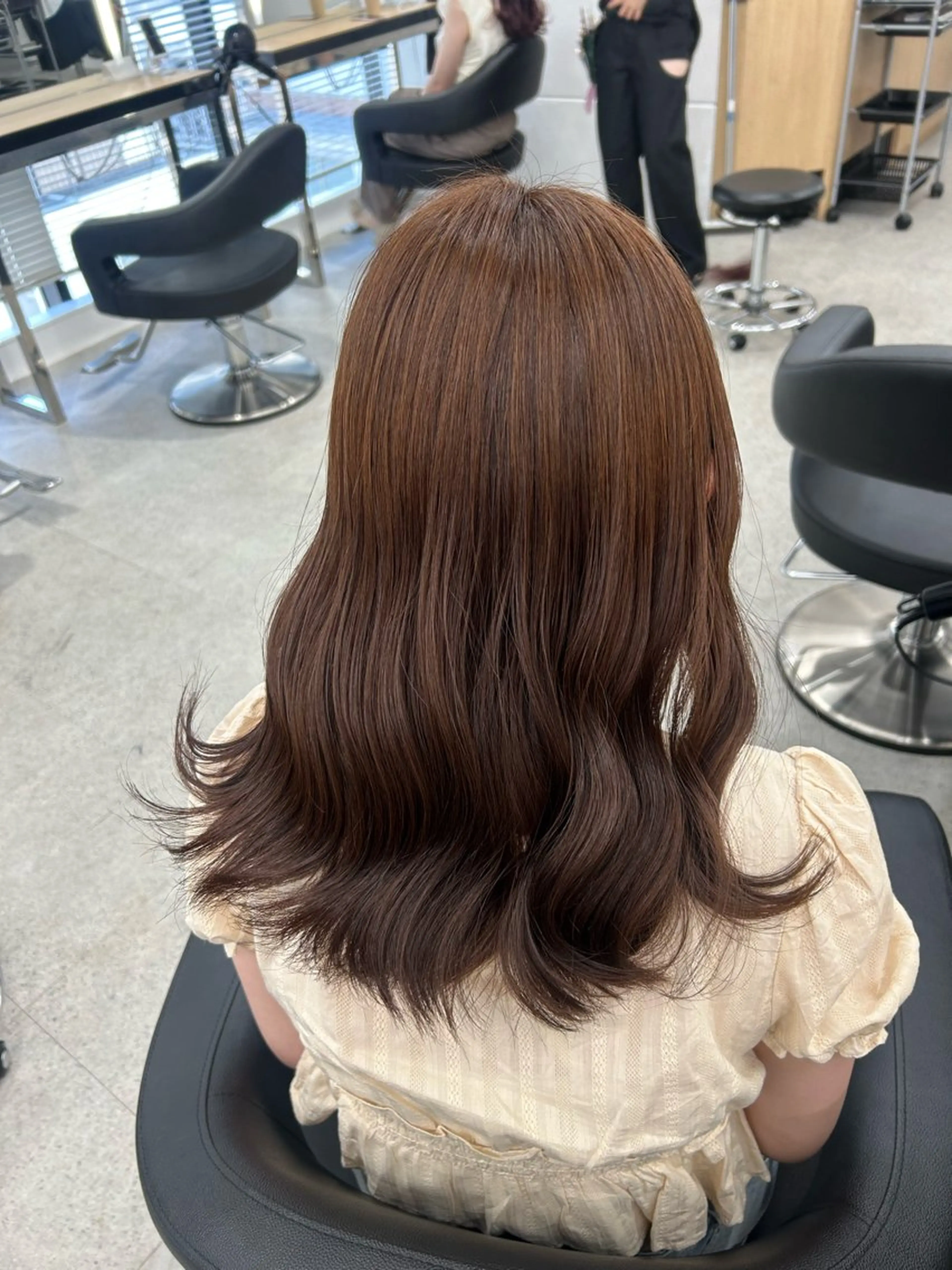 ミディアム カラー 愛結 暖色カラー🎀🩰のヘアスタイル