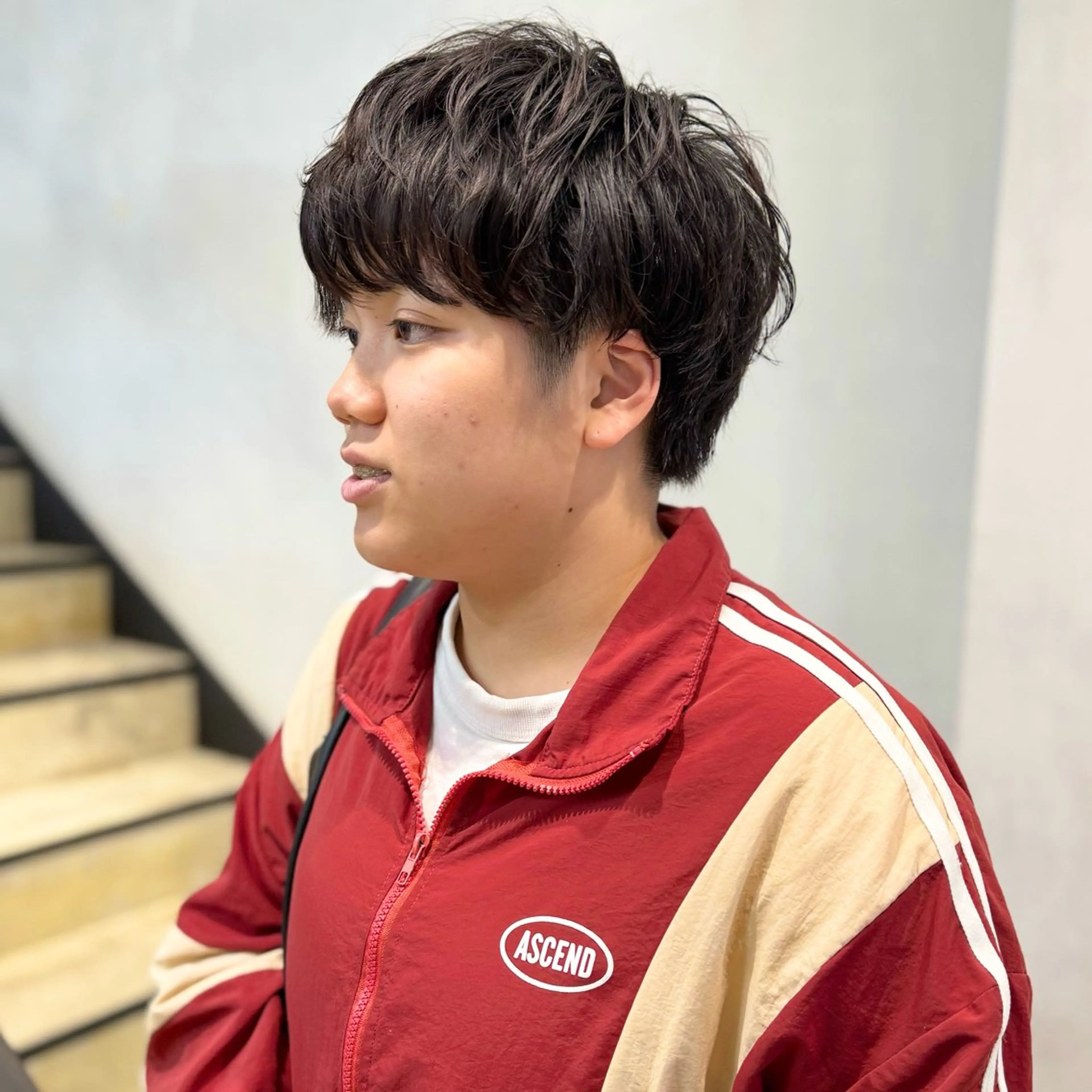 パーマ メンズ メンズ韓国風 マッシュ メンズパーマ ニュアンスパーマ スパイラルパーマ カット パーマ メンズパーマ/メンズ カット/古川晴輝のヘアスタイル