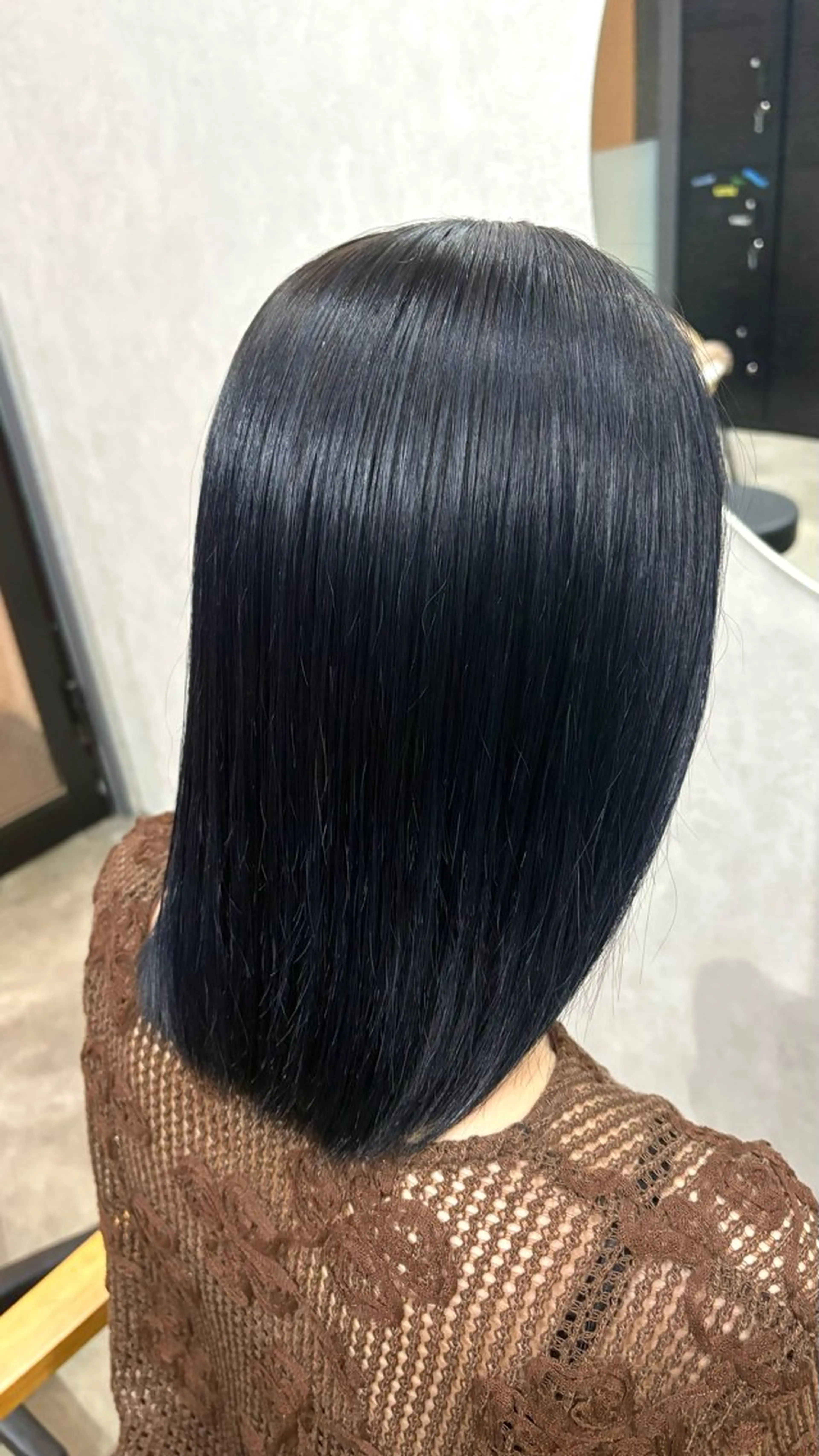 ミディアム カラー ヘアカラー トリートメント 天神/ハイトーン/艶 カラー/Miharuのヘアスタイル