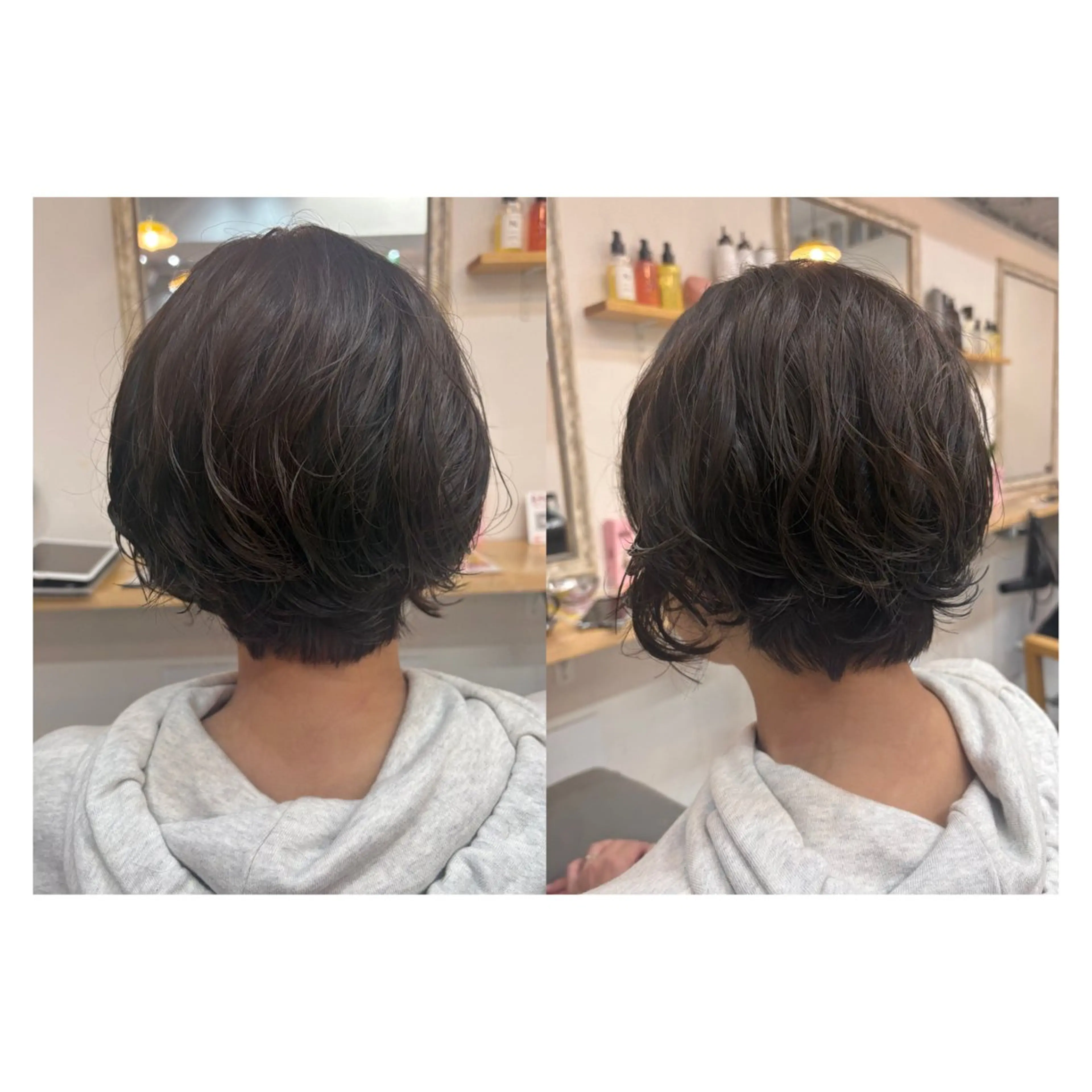 ショート レイヤーカット・ 縮毛矯正 星野のヘアスタイル