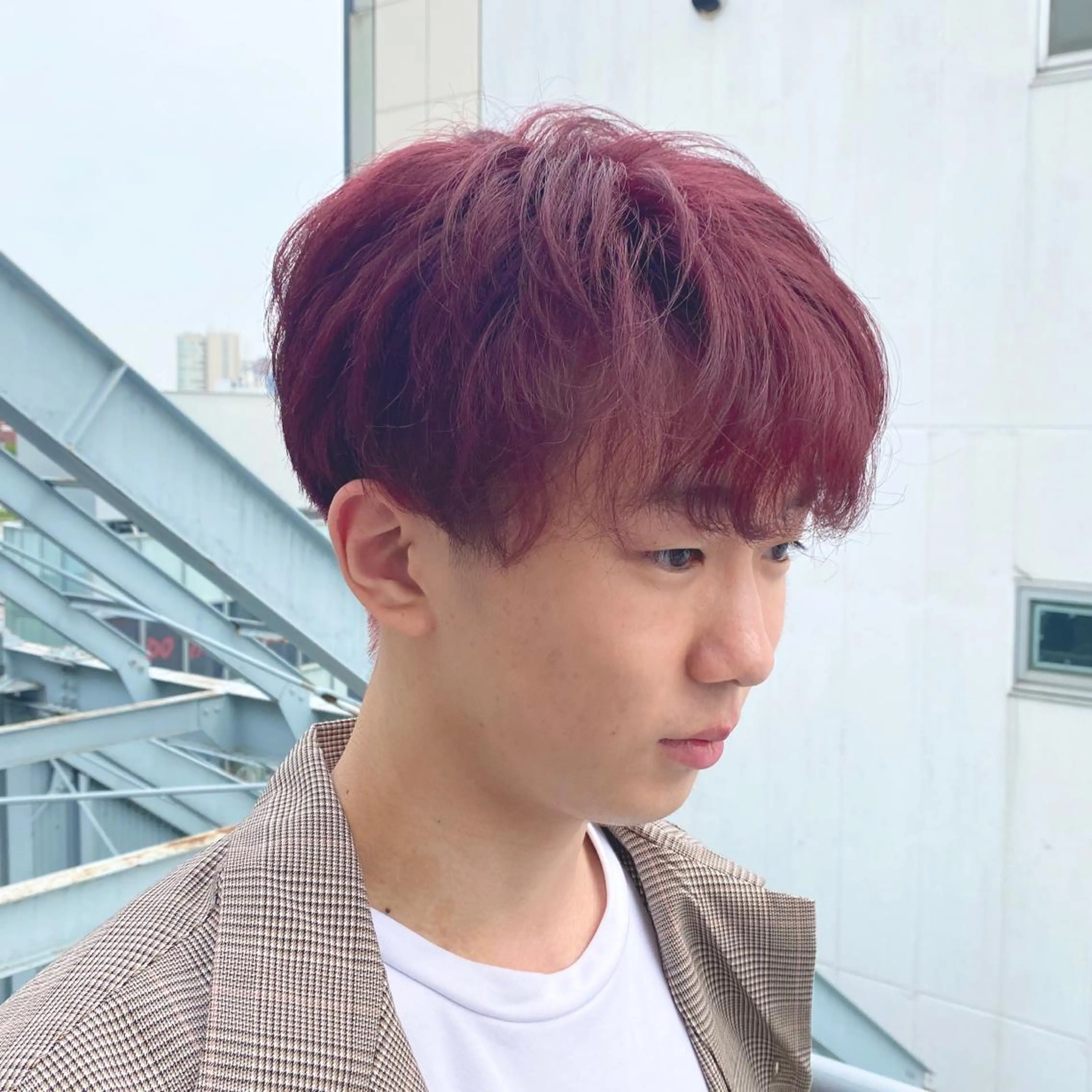 カラー メンズ 💖暖色・ハイトーン 🐈みおり💖のヘアスタイル