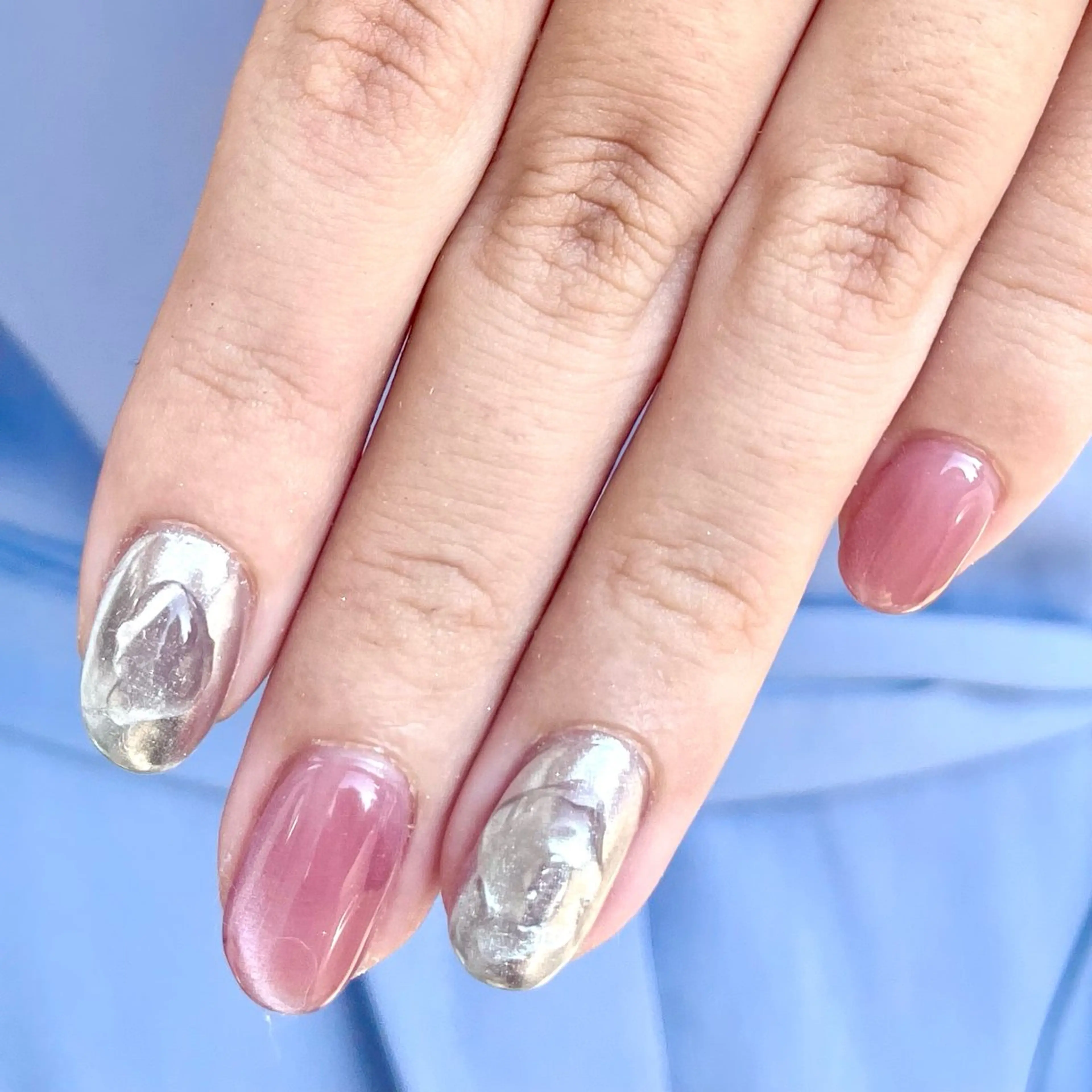 ネイル アートネイル オーロラネイル フラワーネイル フットネイル 韓国ネイル Seemly 千田町店所属・フラワーパラジェル 🌸シームリーエミのネイルデザイン